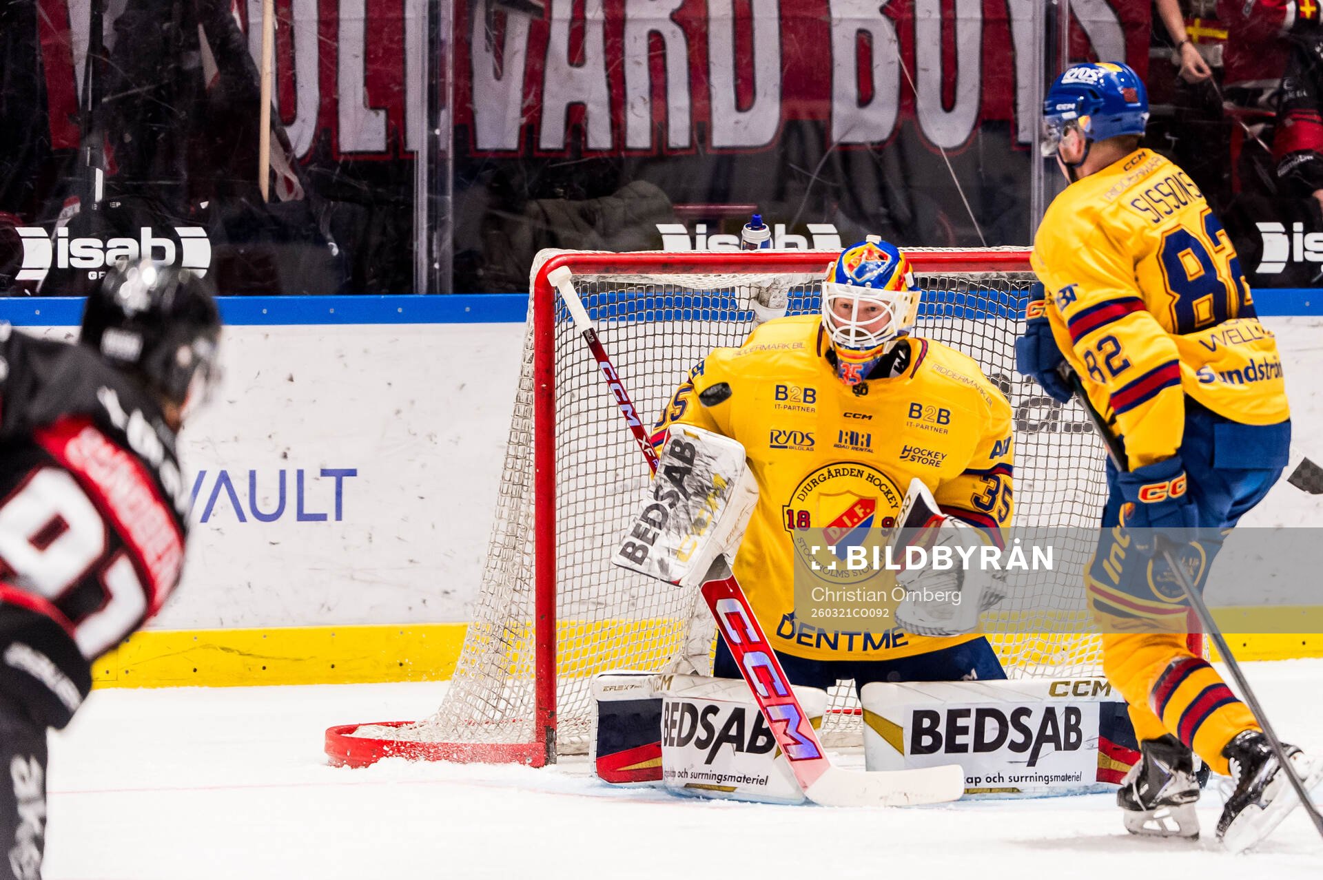 Malmö Redhawks Axel Sundberg sätter 2-0 på Djurgårdens