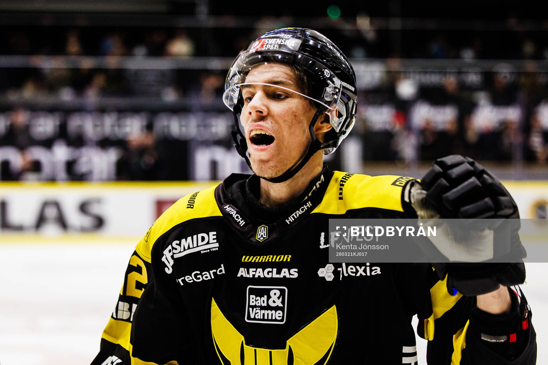 Västerås Viktor Johansson jublar