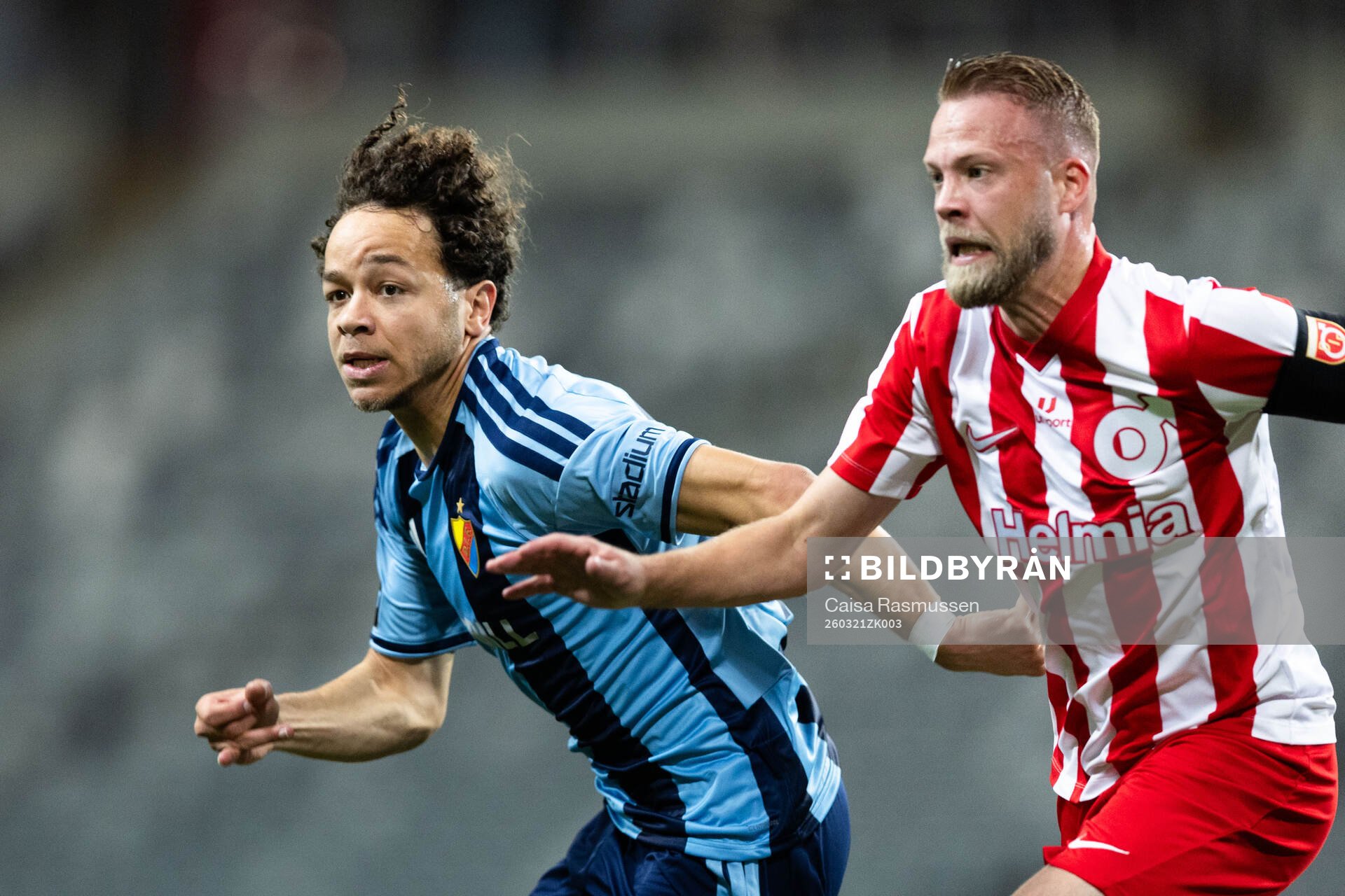 Djurgårdens Mikael Anderson och Degerfors Daniel Sundgren