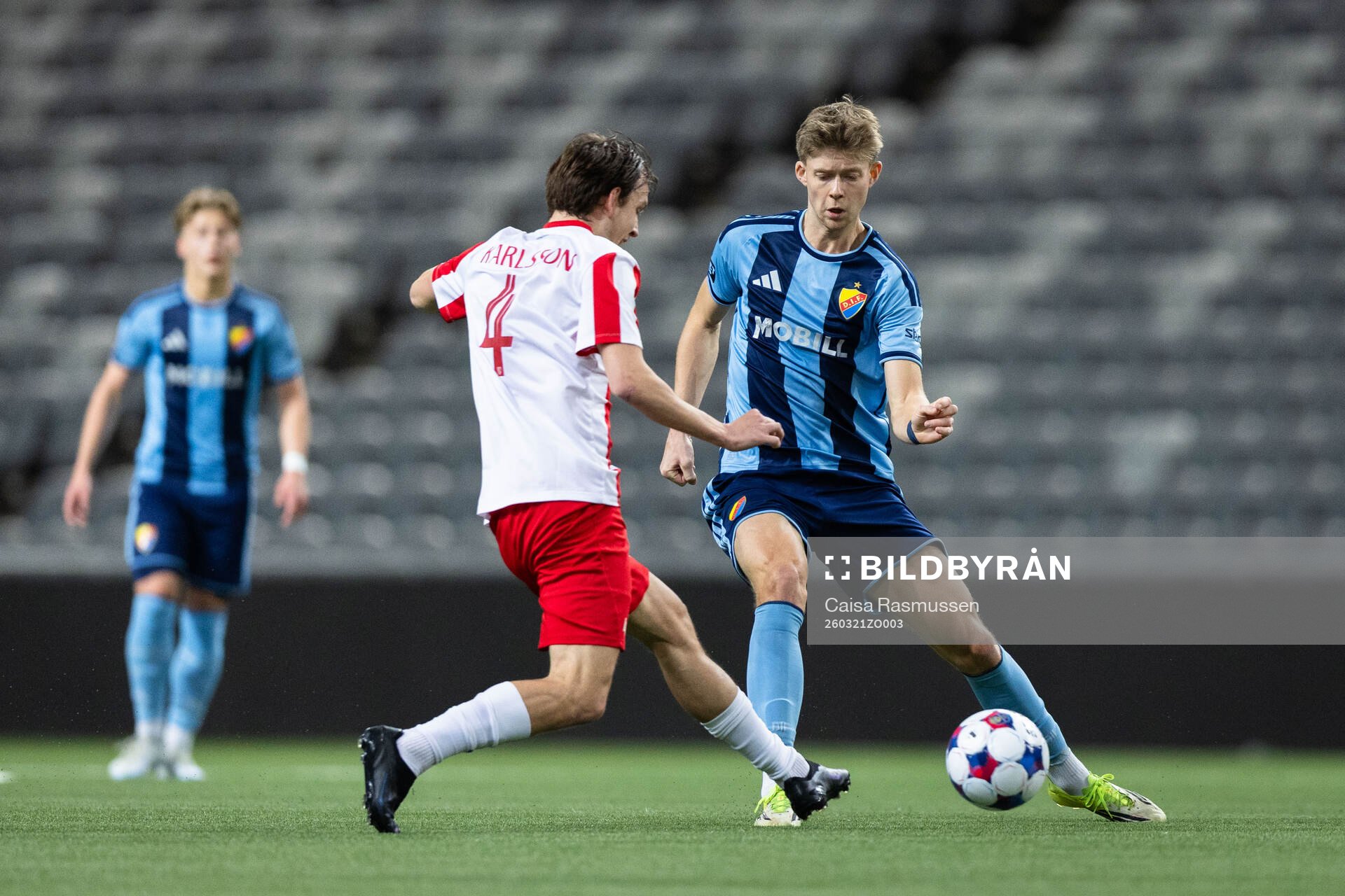 Degerfors  Kazper Karlsson och Djurgårdens Patric Åslund