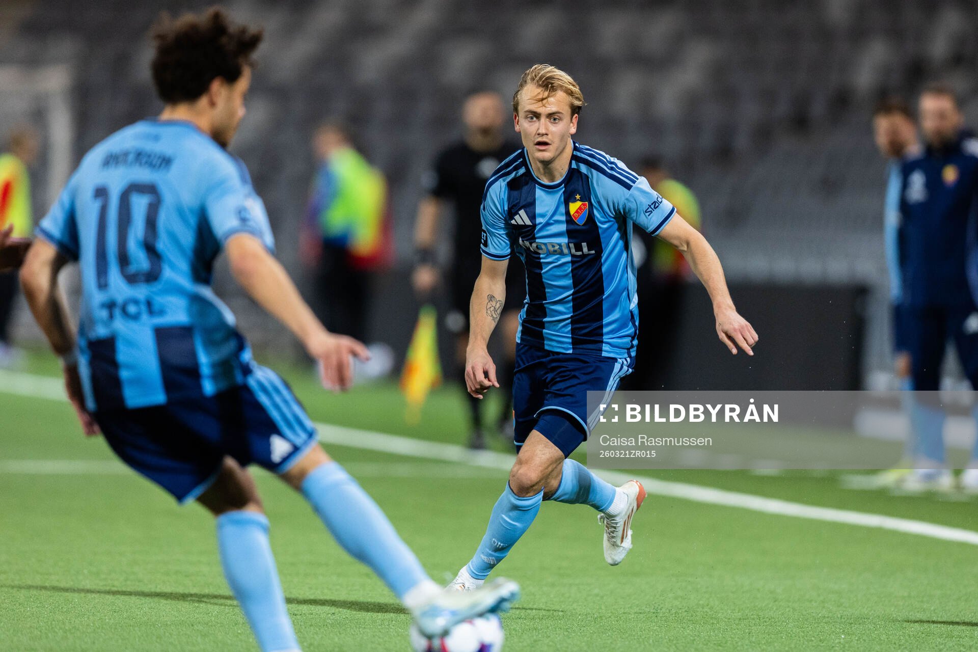 Djurgårdens Mikael Anderson och Oskar Fallenius