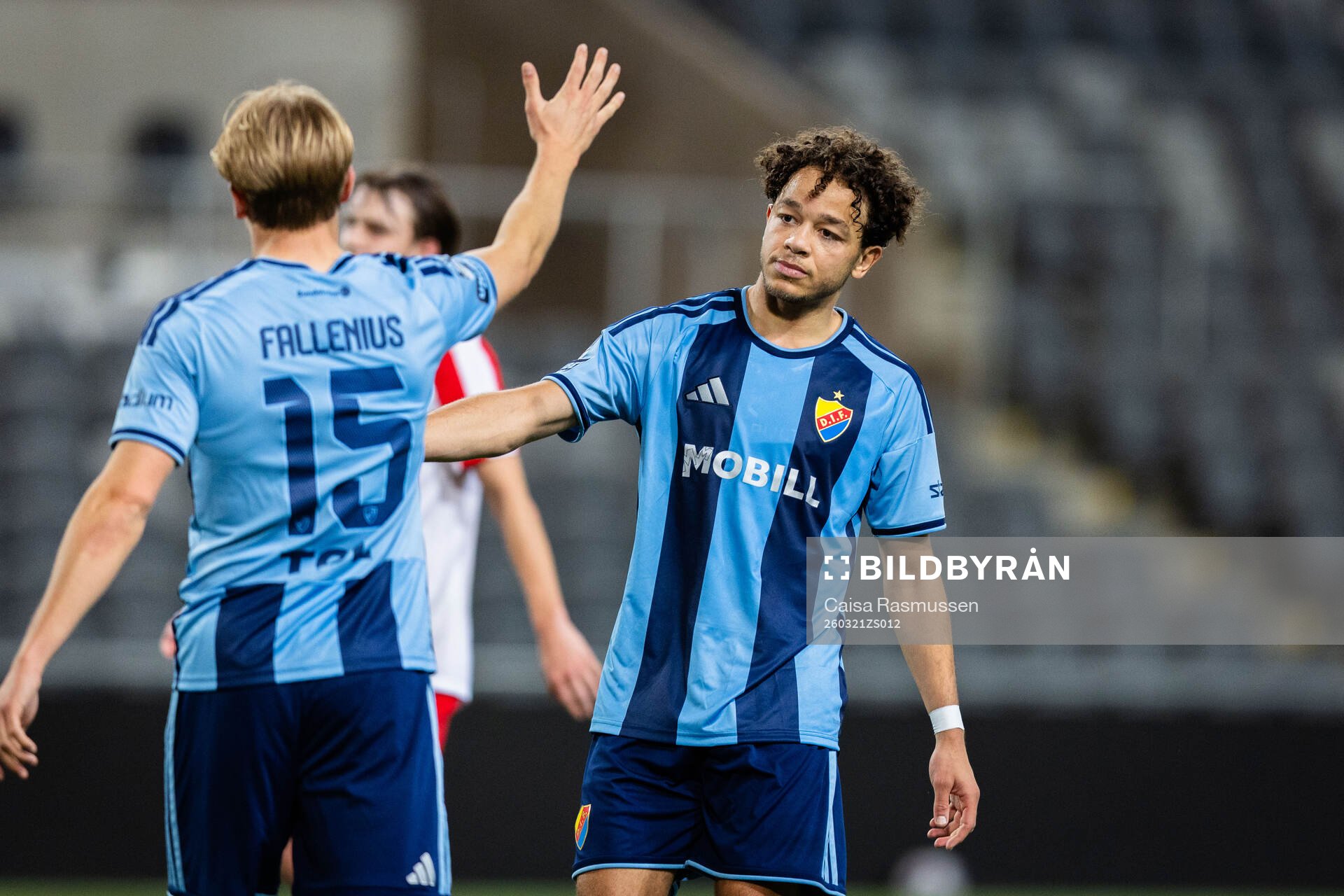 Djurgårdens Oskar Fallenius och Mikael Anderson