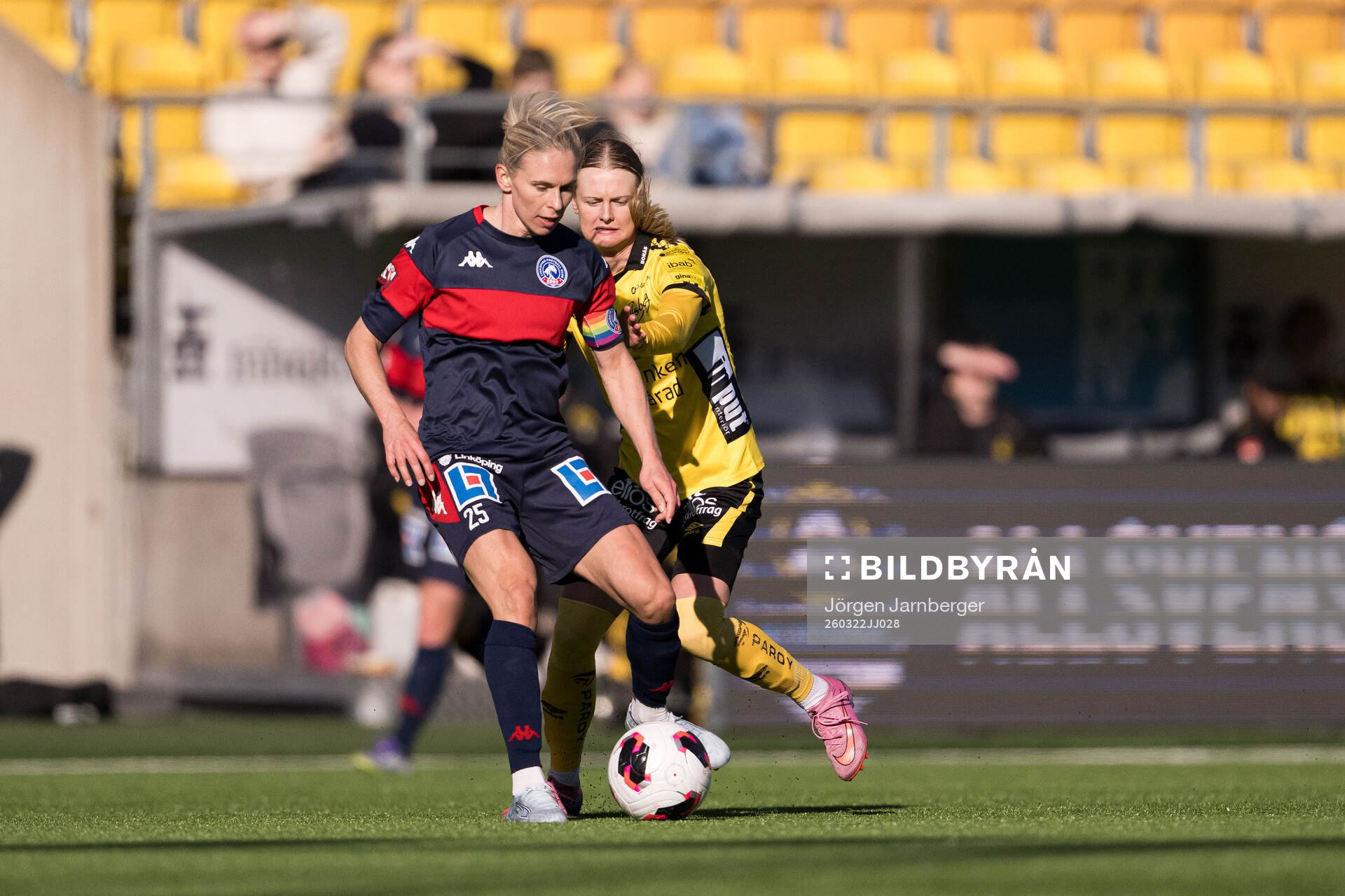 Linköpings Jonna Andersson och Elfsborgs Hanna Jiozon