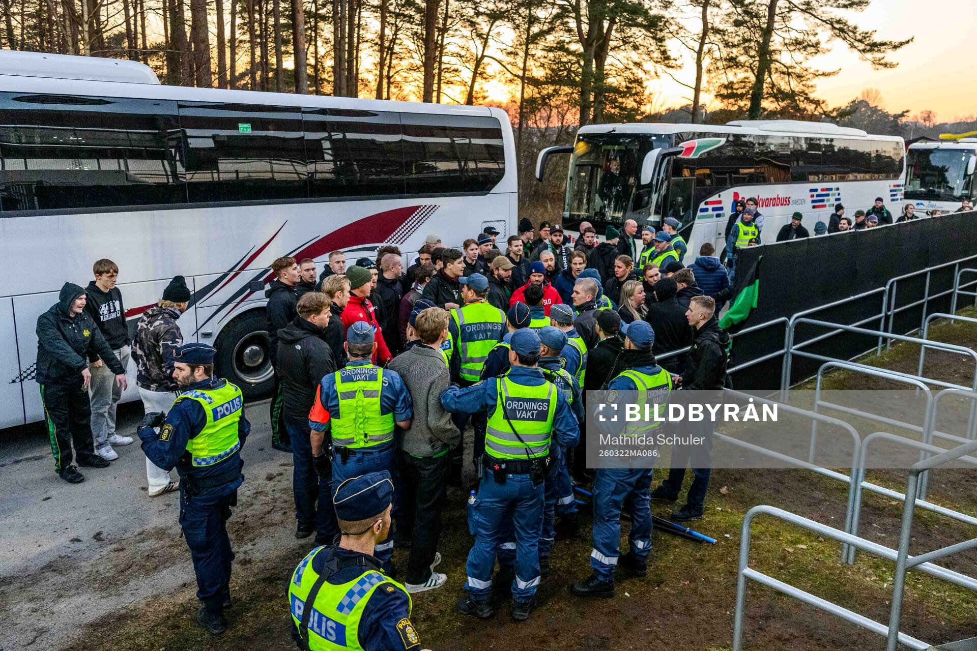 GAIS supportrar och ordningsvakter