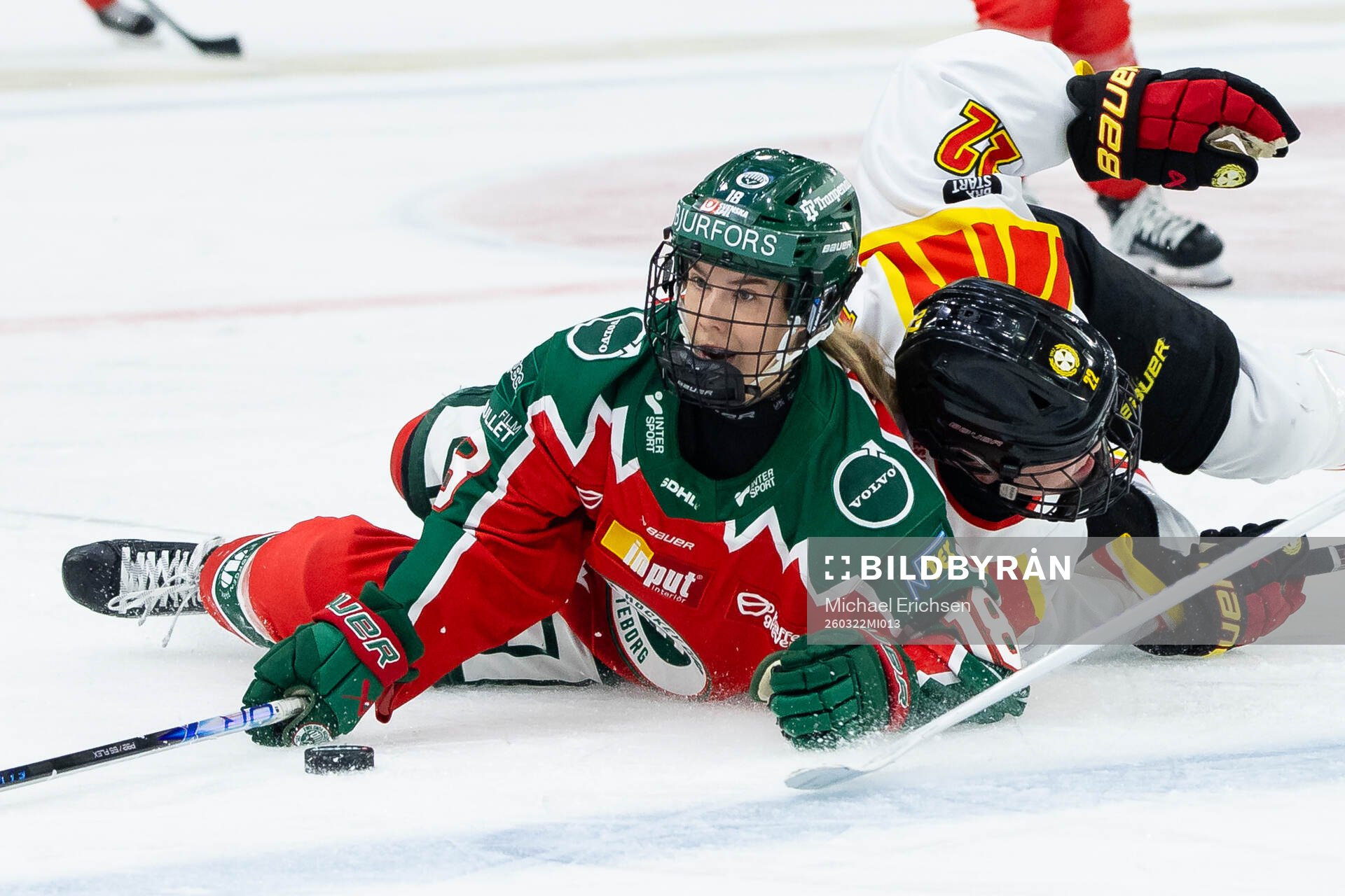 Frölundas Hanna Olsson och Brynäs Hanna Thuvik