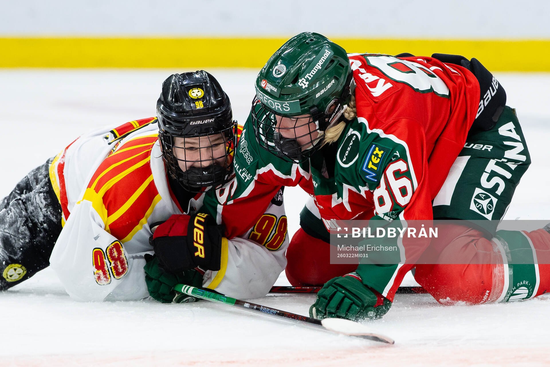 Brynäs Tilde Sundnäs Grillfors och Frölundas Tuva Kandell