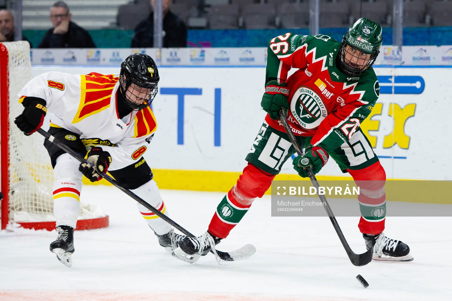 Brynäs Oona Koukkula och Frölundas Hanna Olsson