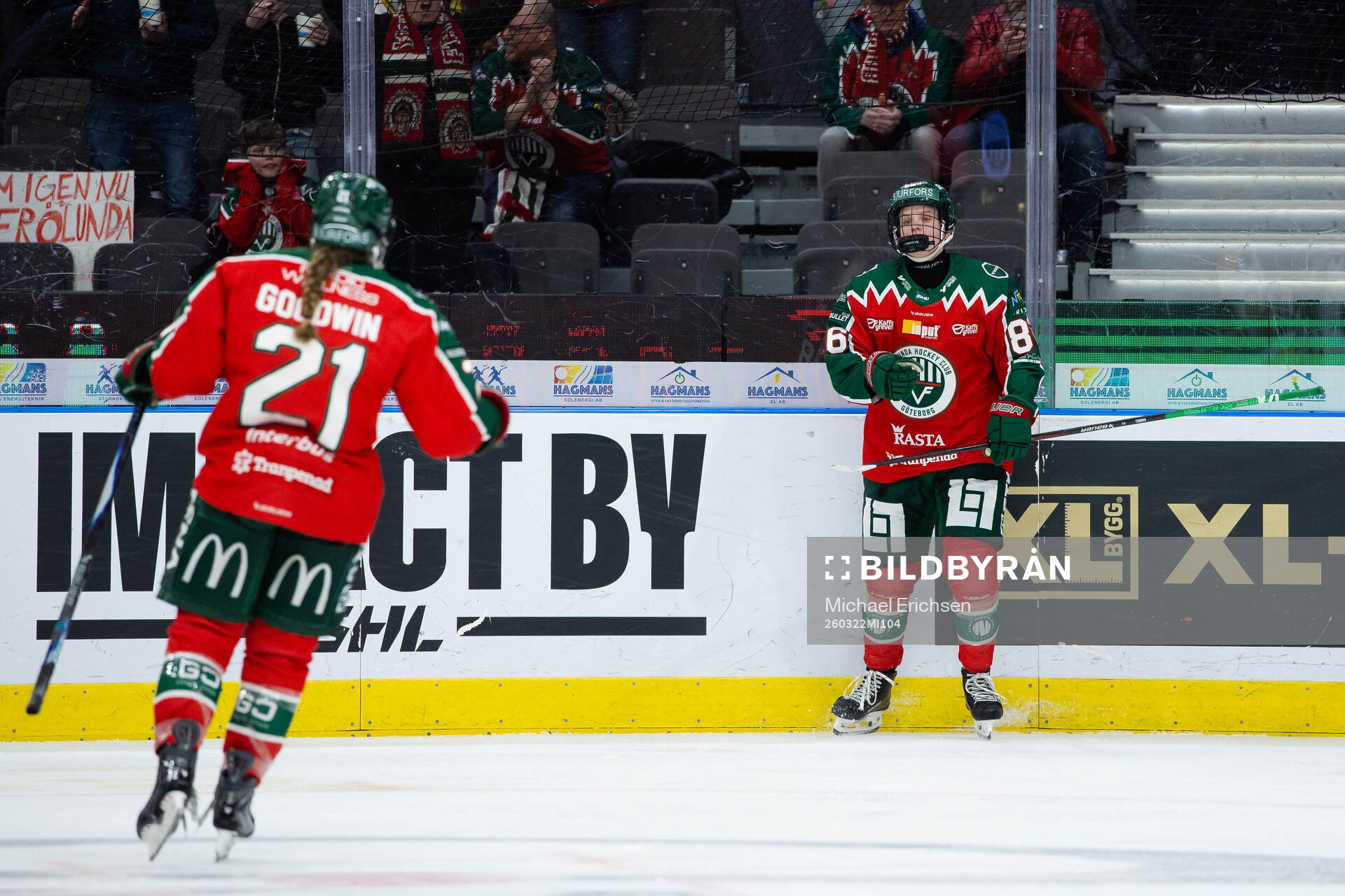 Frölundas Tuva Kandell jublar