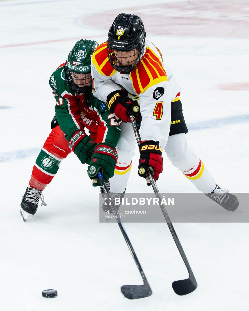 Frölundas Jenna Goodwin och Brynäs Anna Andersson