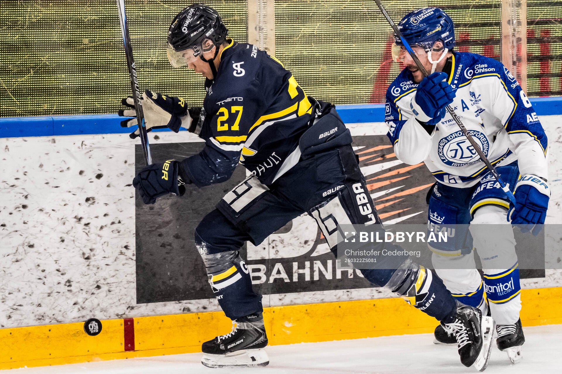HV71s Jonathan Ang och Leksands Matt Caito