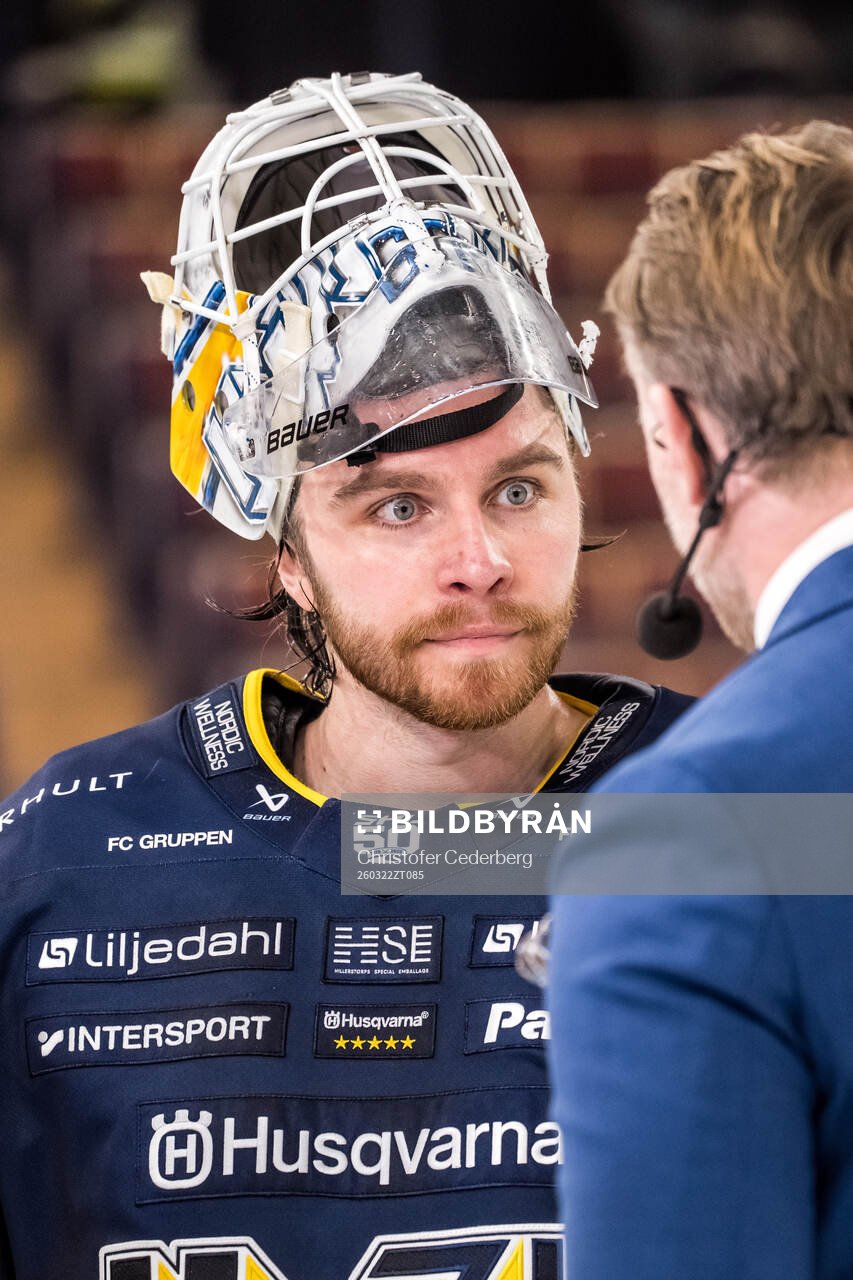 HV71s målvakt Felix Sandström