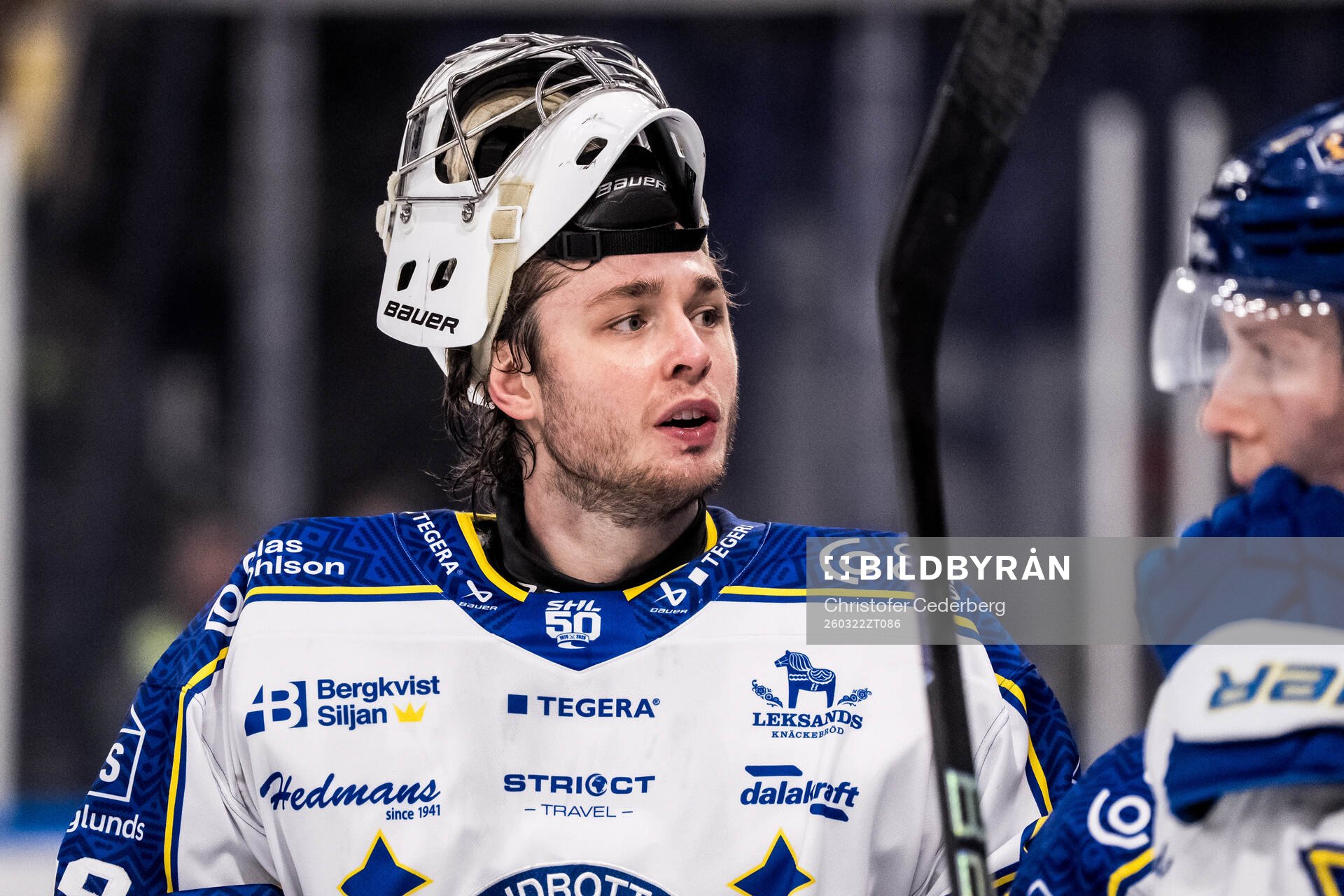 Leksands målvakt Filip Larsson