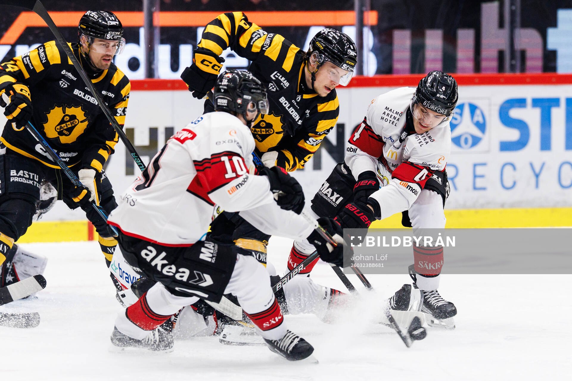 Malmö Redhawks William Von Barnekow  och Martin Schreiber