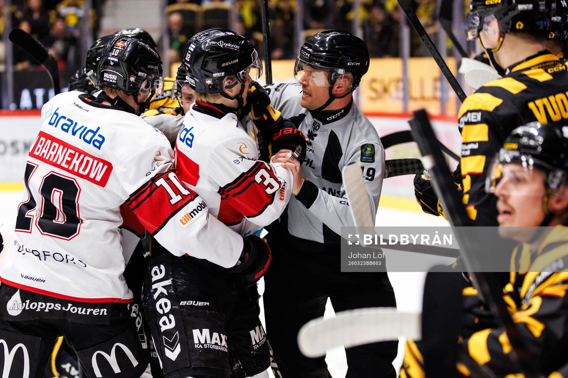Malmö Redhawks Joona Ikonen och Skellefteås Victor