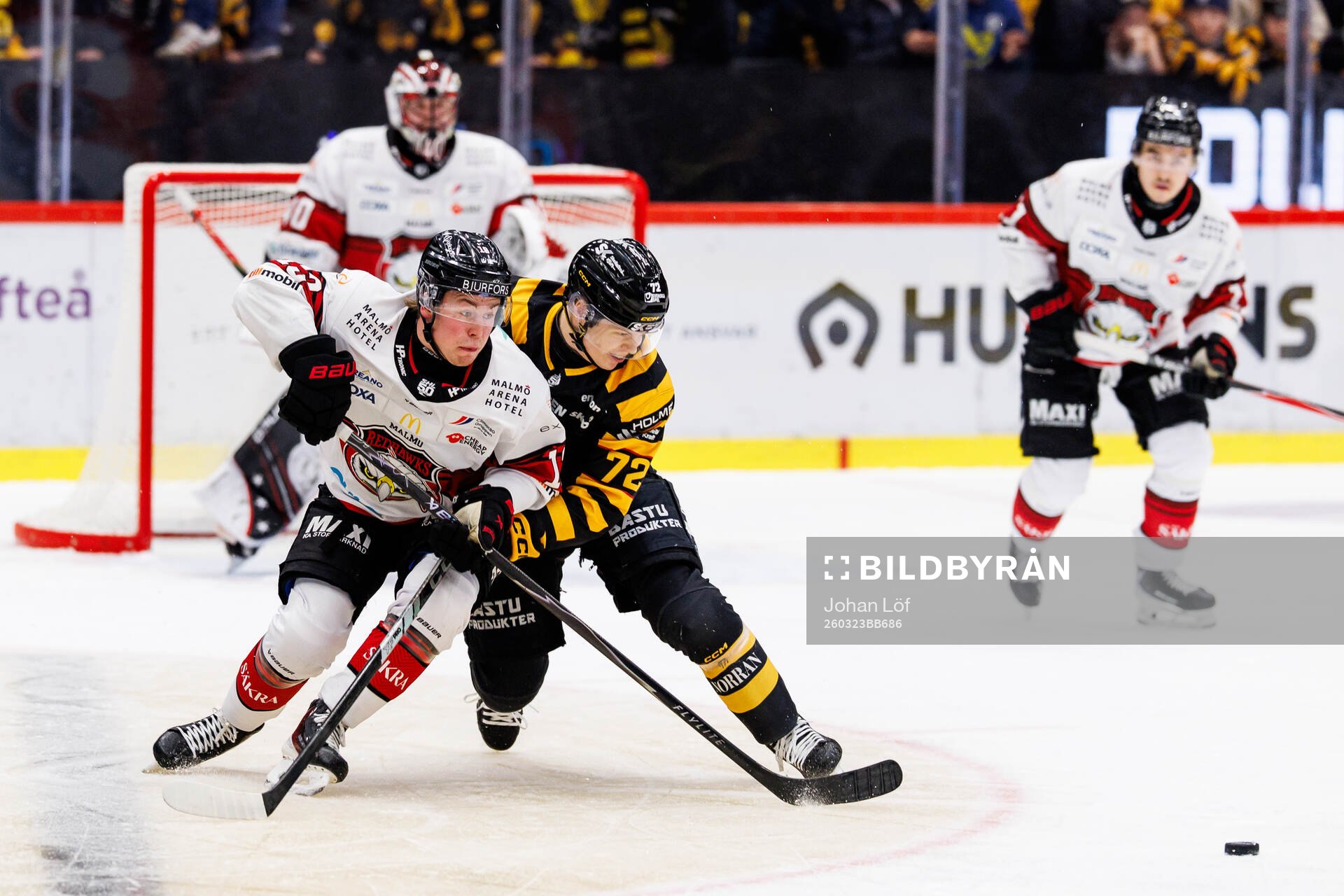 Malmö Redhawks Petter Vesterheim och Skellefteås Oskar