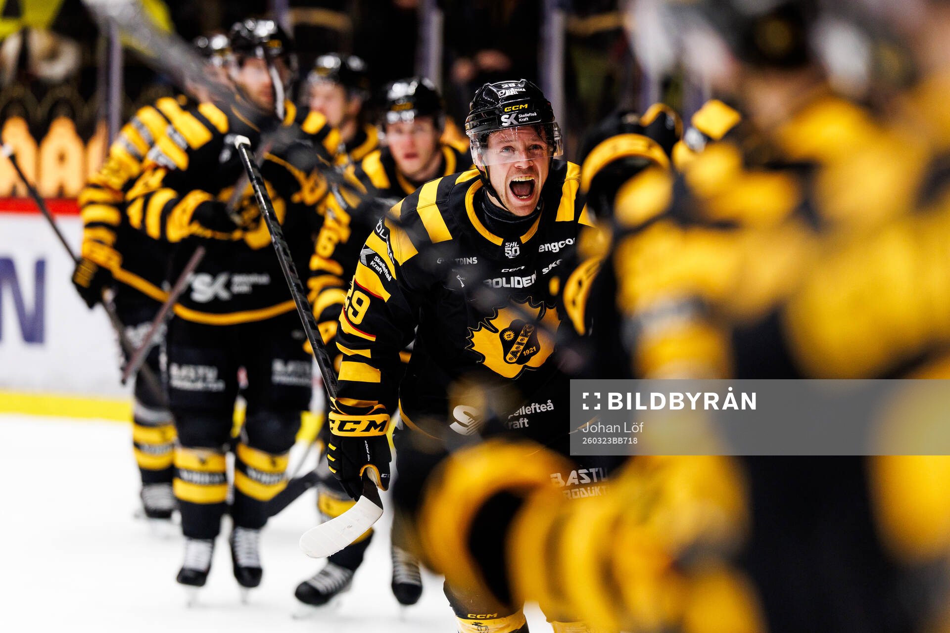 Skellefteås Mikkel Aagaard jublar