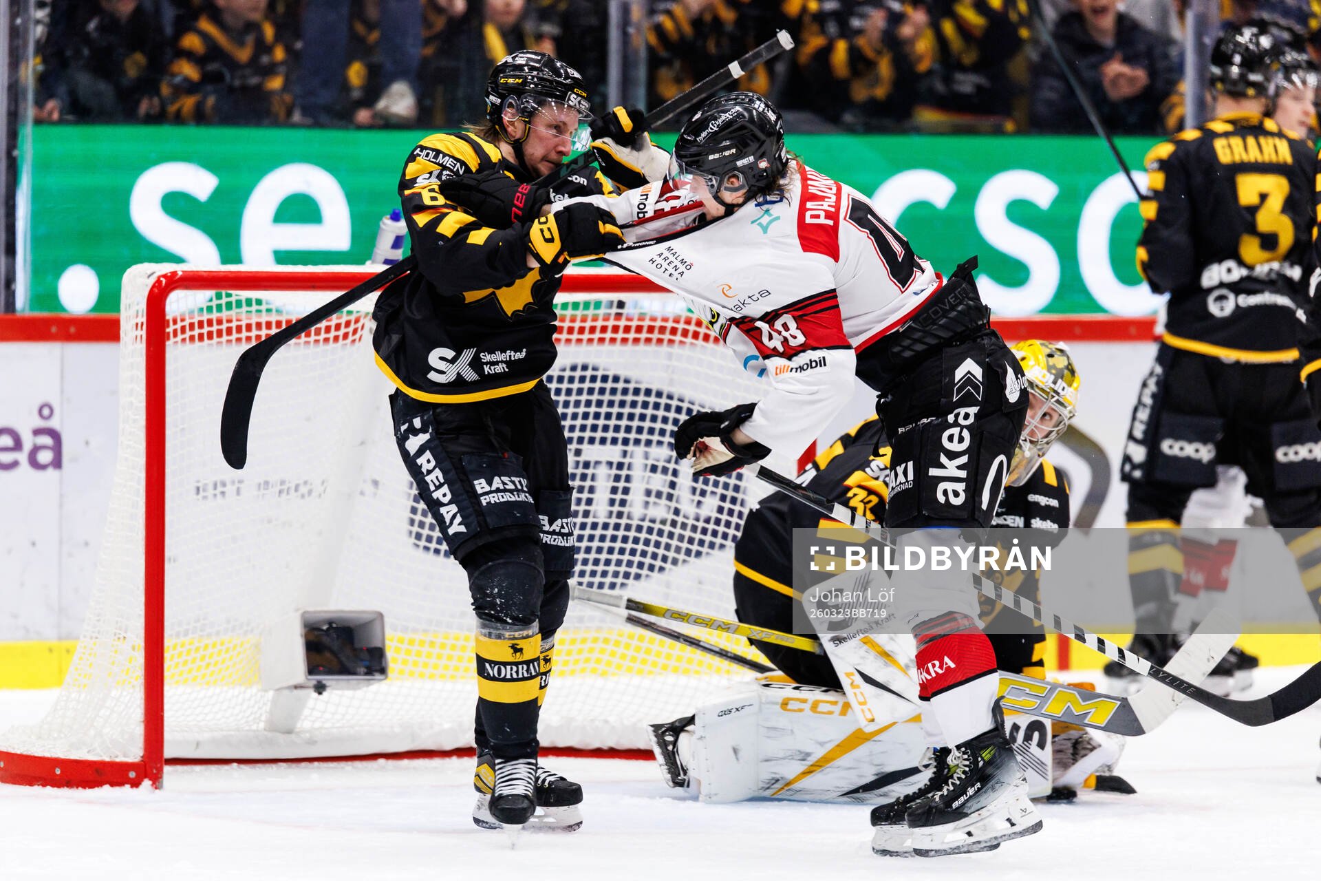 Skellefteås Jonathan Pudas och Malmö Redhawks Lauri