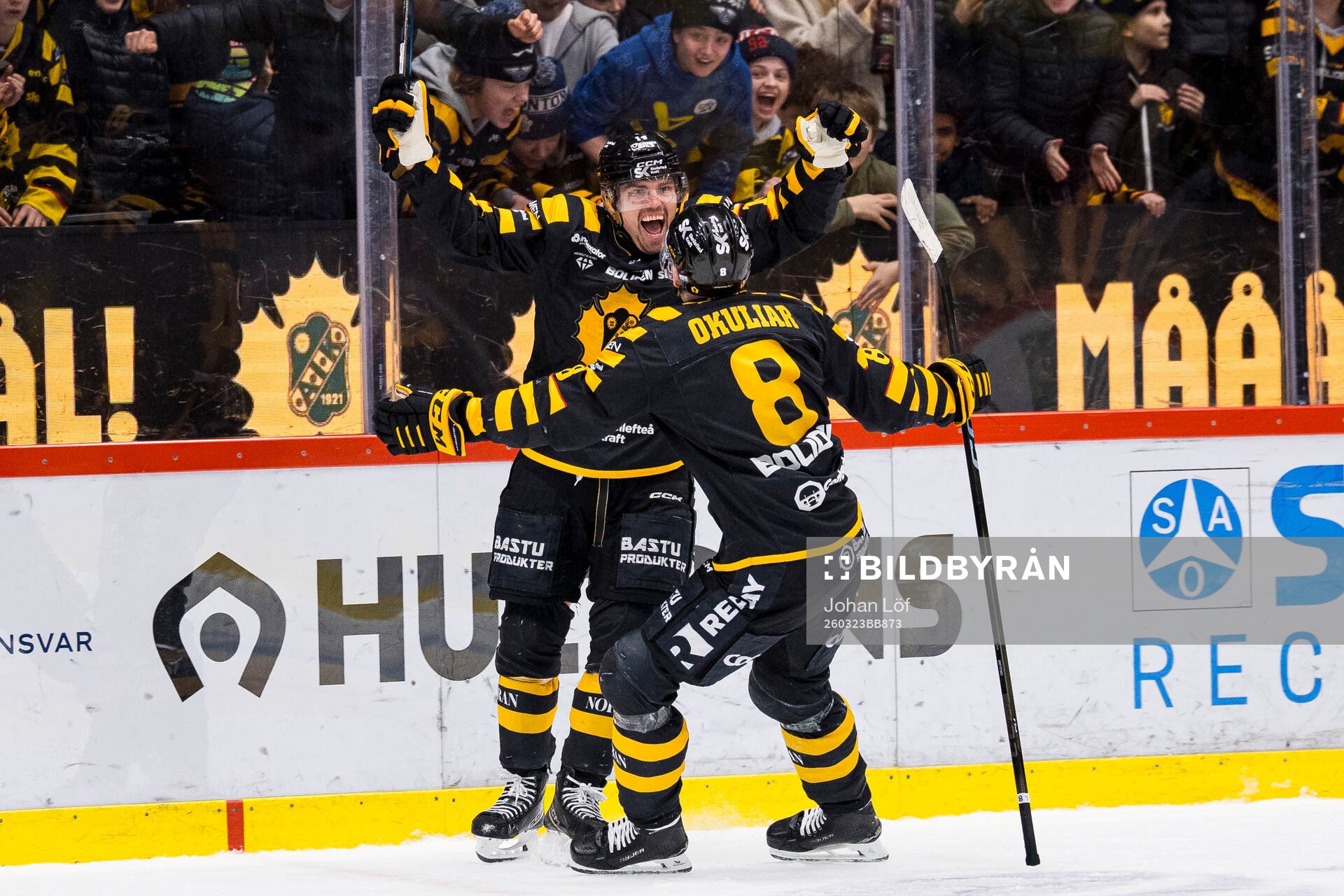 Skellefteås Andreas Johnson jublar