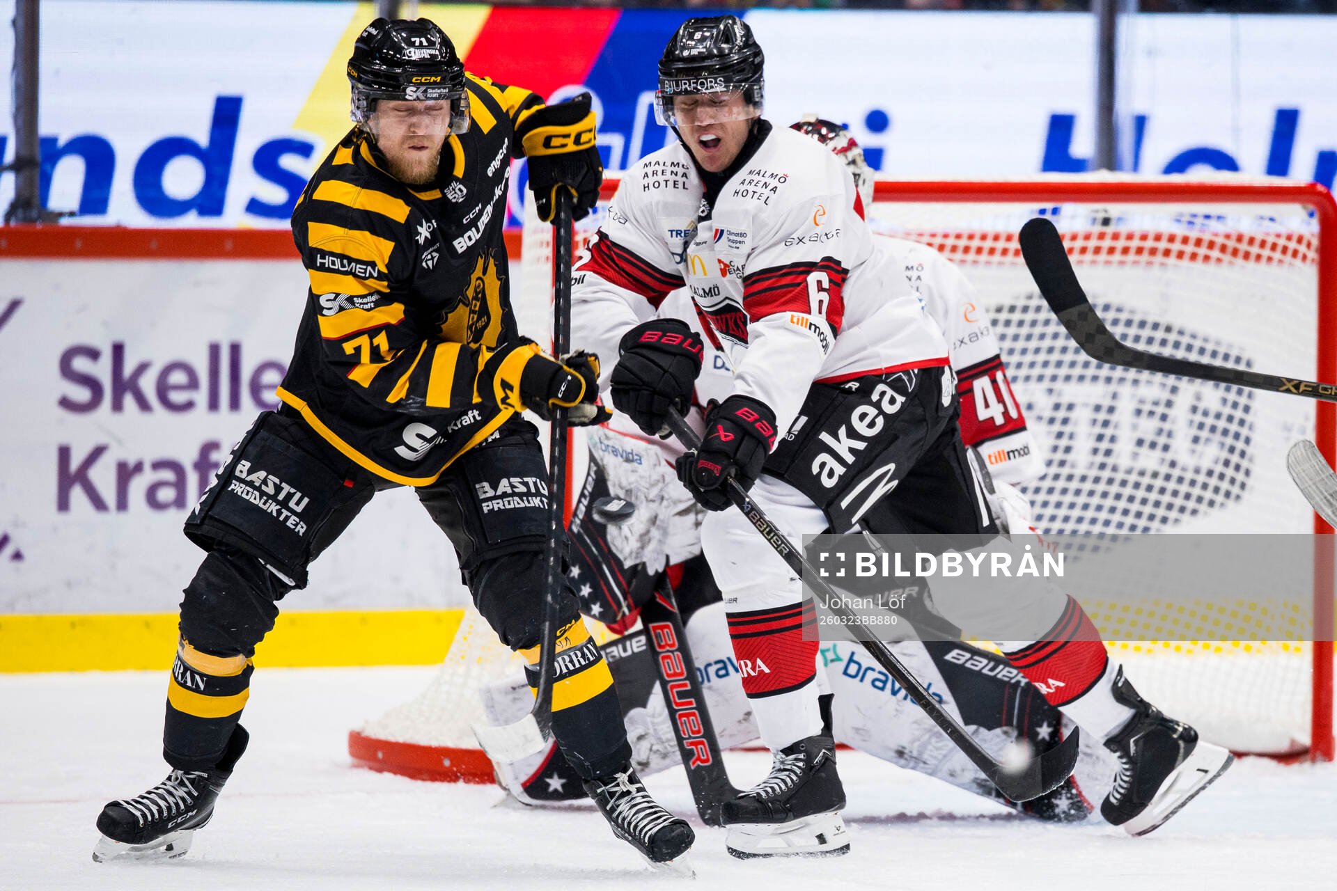Skellefteås Jonathan Davidsson och Malmö Redhawks Eemil