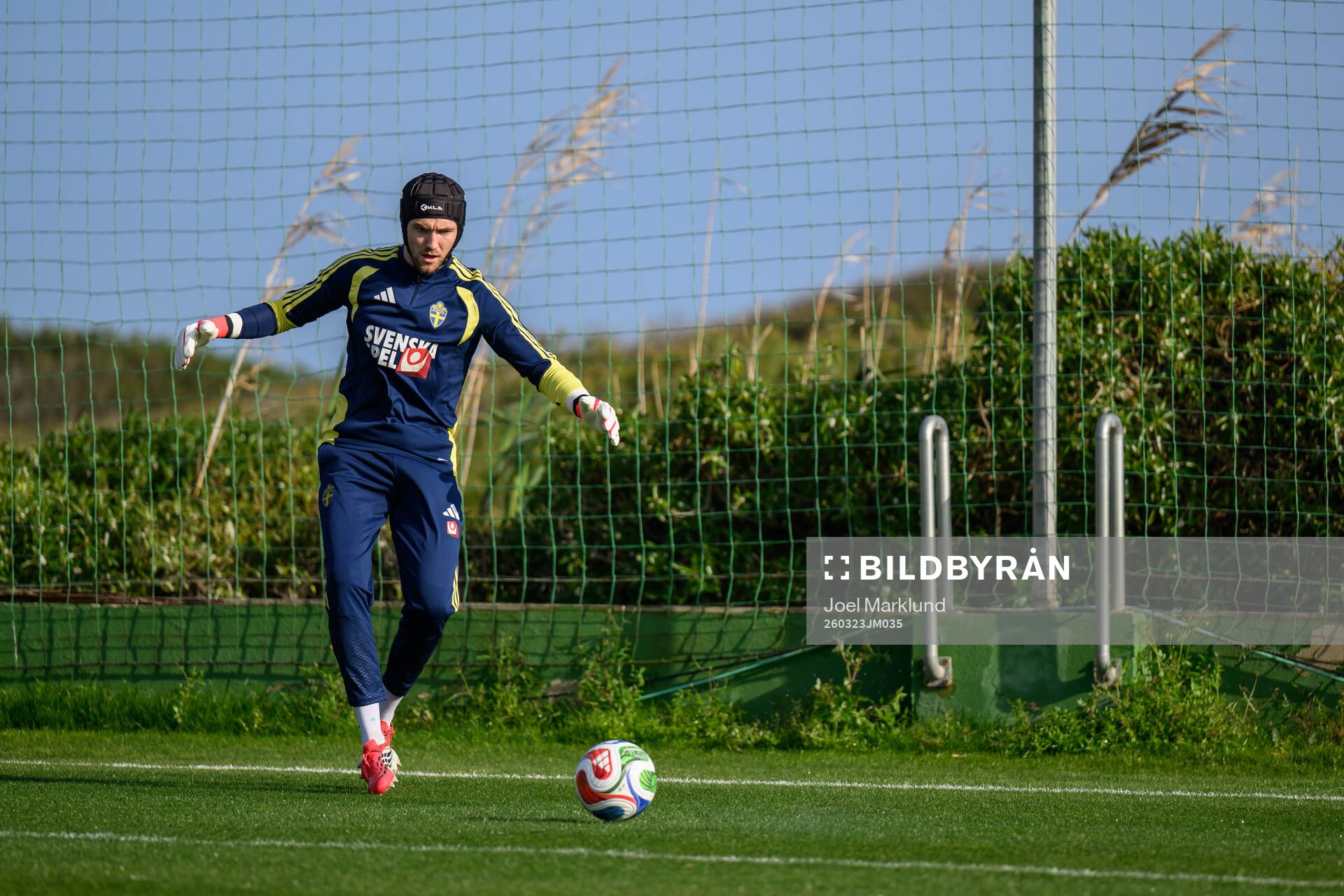 goalkeeper Noel Törnqvist of the Swedish national football