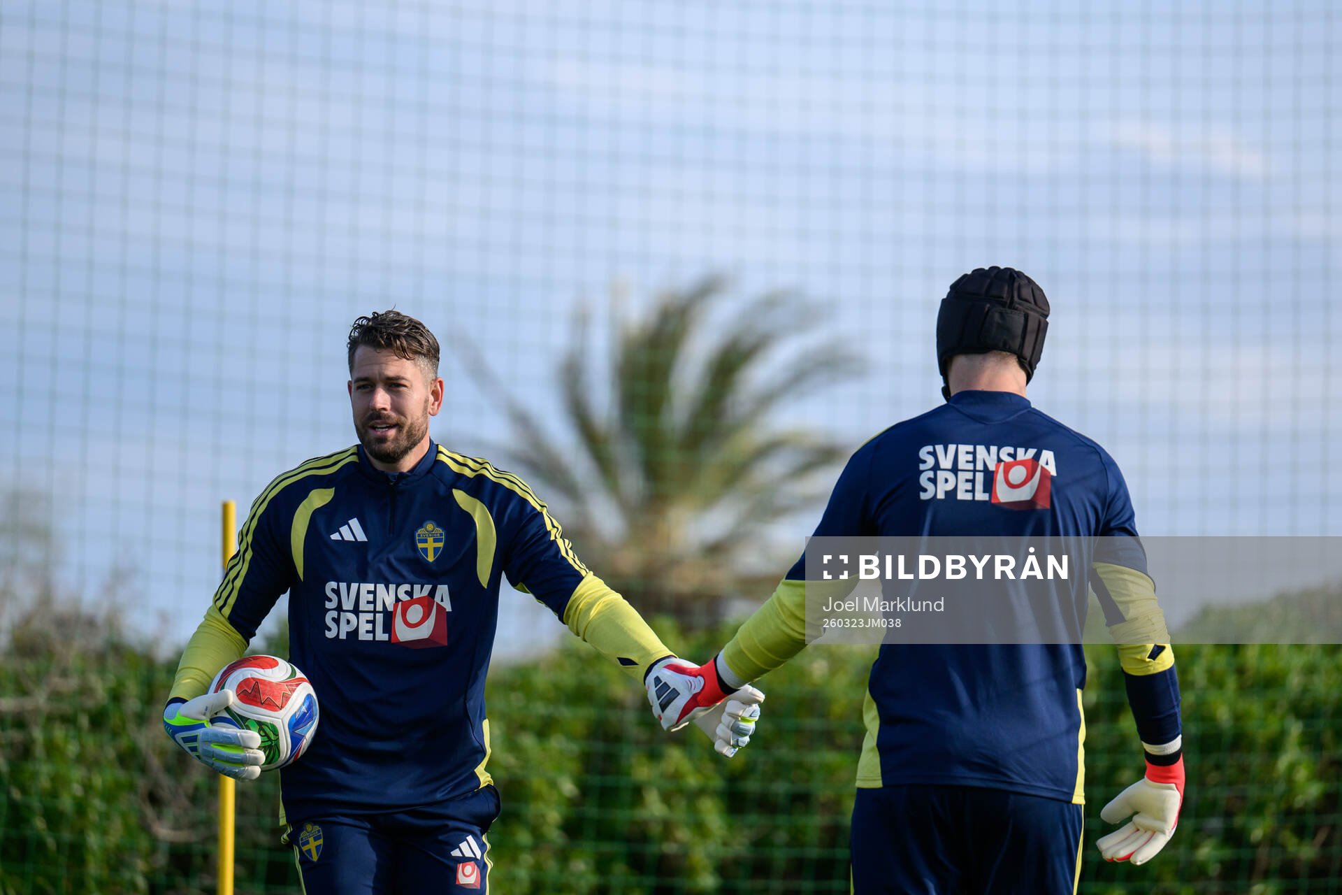 goalkeeper Kristoffer Nordfeldt and goalkeeper Noel