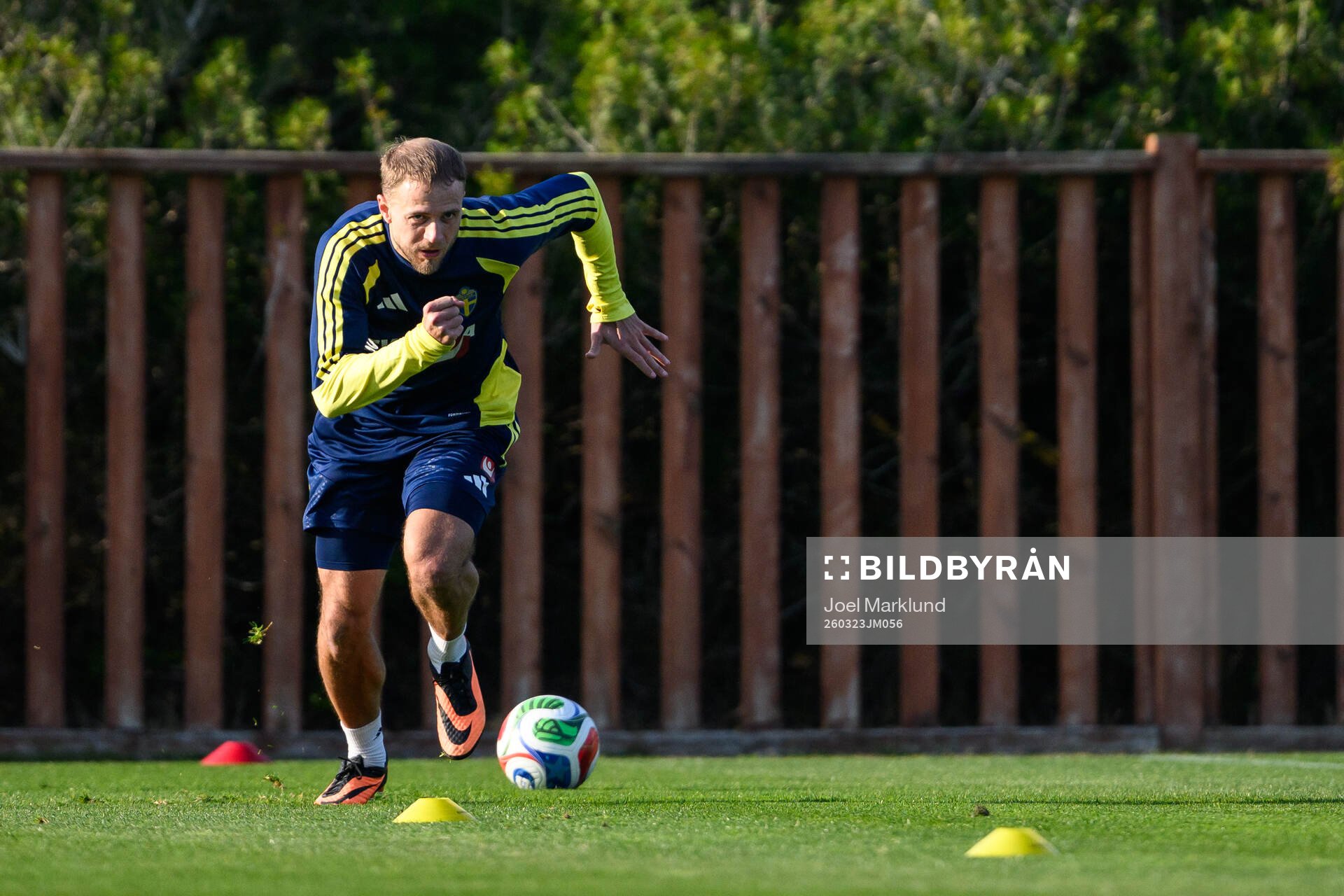 Gustav Lundgren of the Swedish national football team