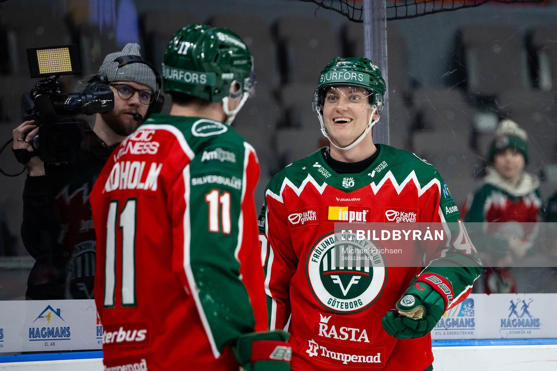 Frölundas Max Lindholm och Jacob Peterson
