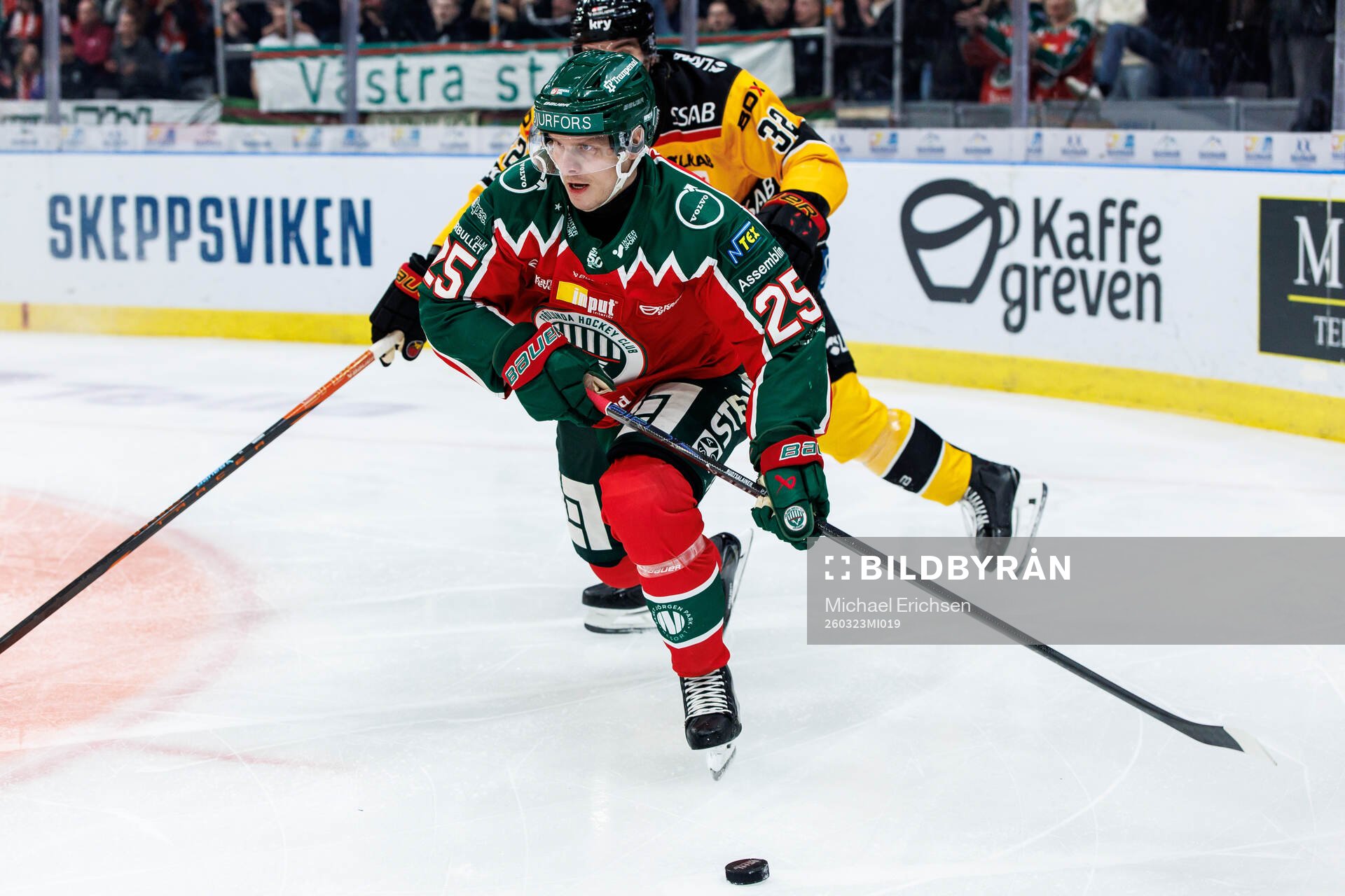 Frölundas Arttu Ruotsalainen och Luleås Oscar Engsund
