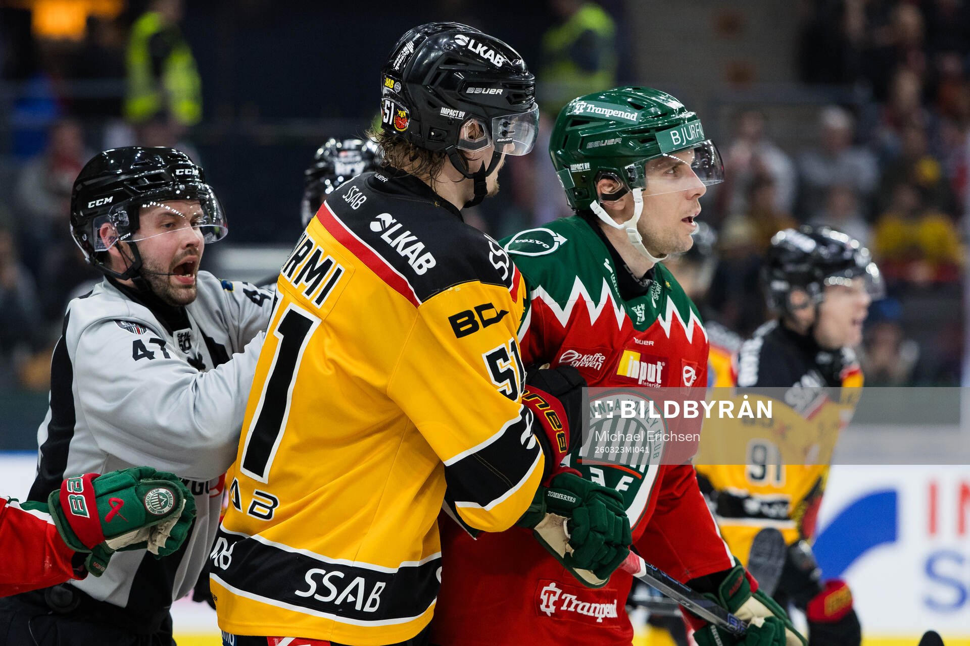 Luleås Markus Nurmi och Frölundas Henrik Tömmernes