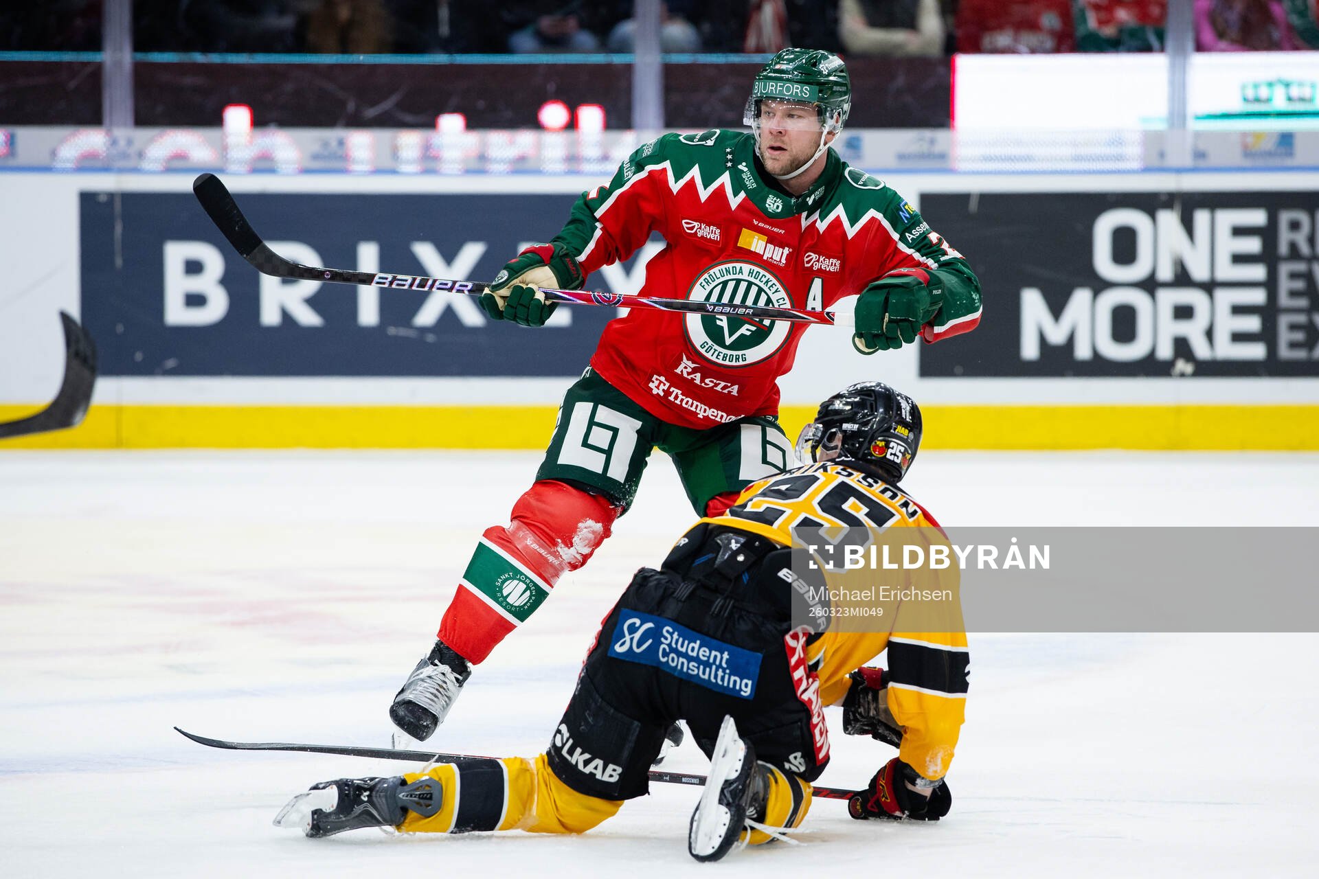 Frölundas Christian Folin och Luleås Filip Eriksson