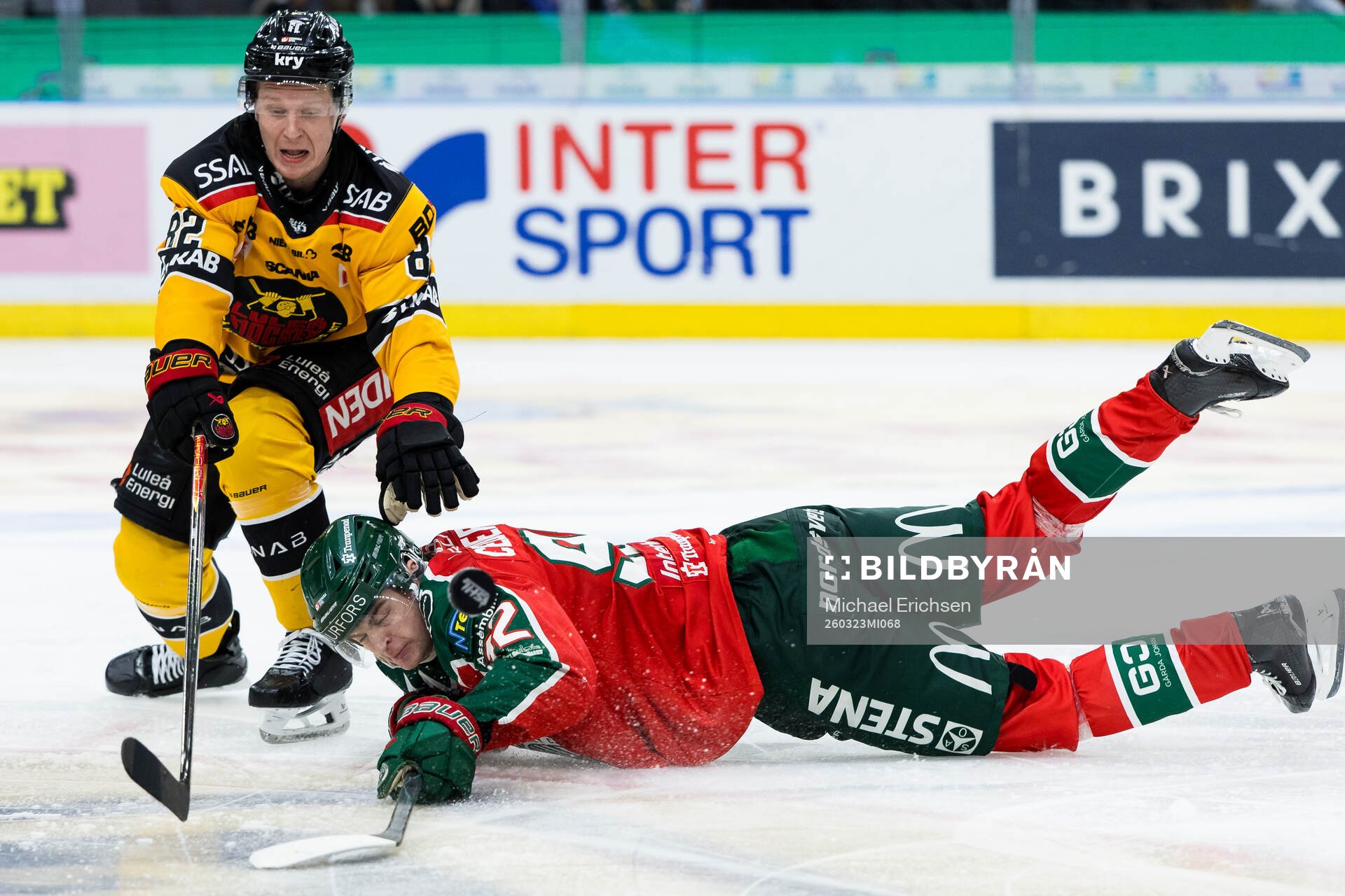Luleås Otto Leskinen och Frölundas Filip Cederqvist