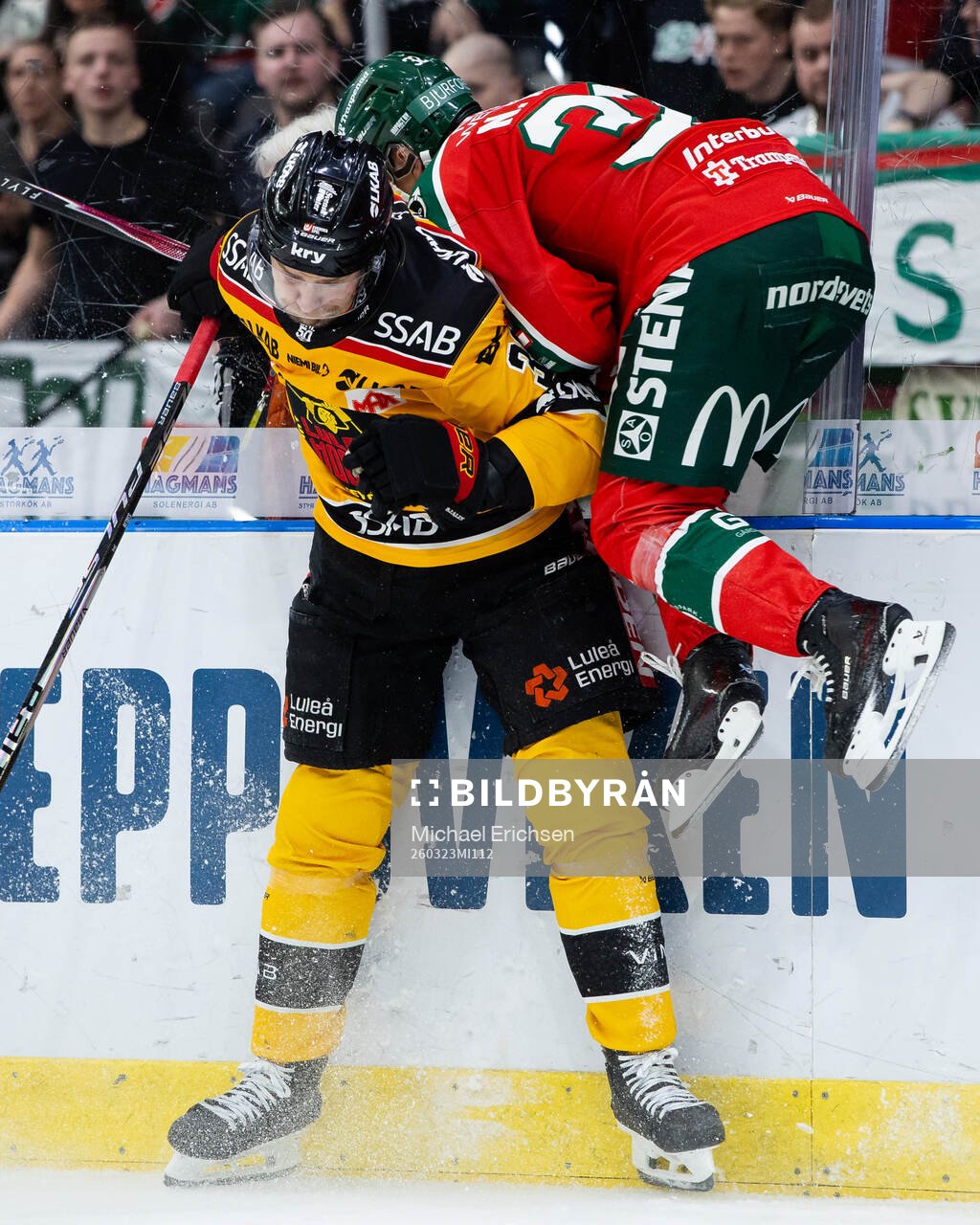 Luleås Frederic Allard och Frölundas Noah Hasa