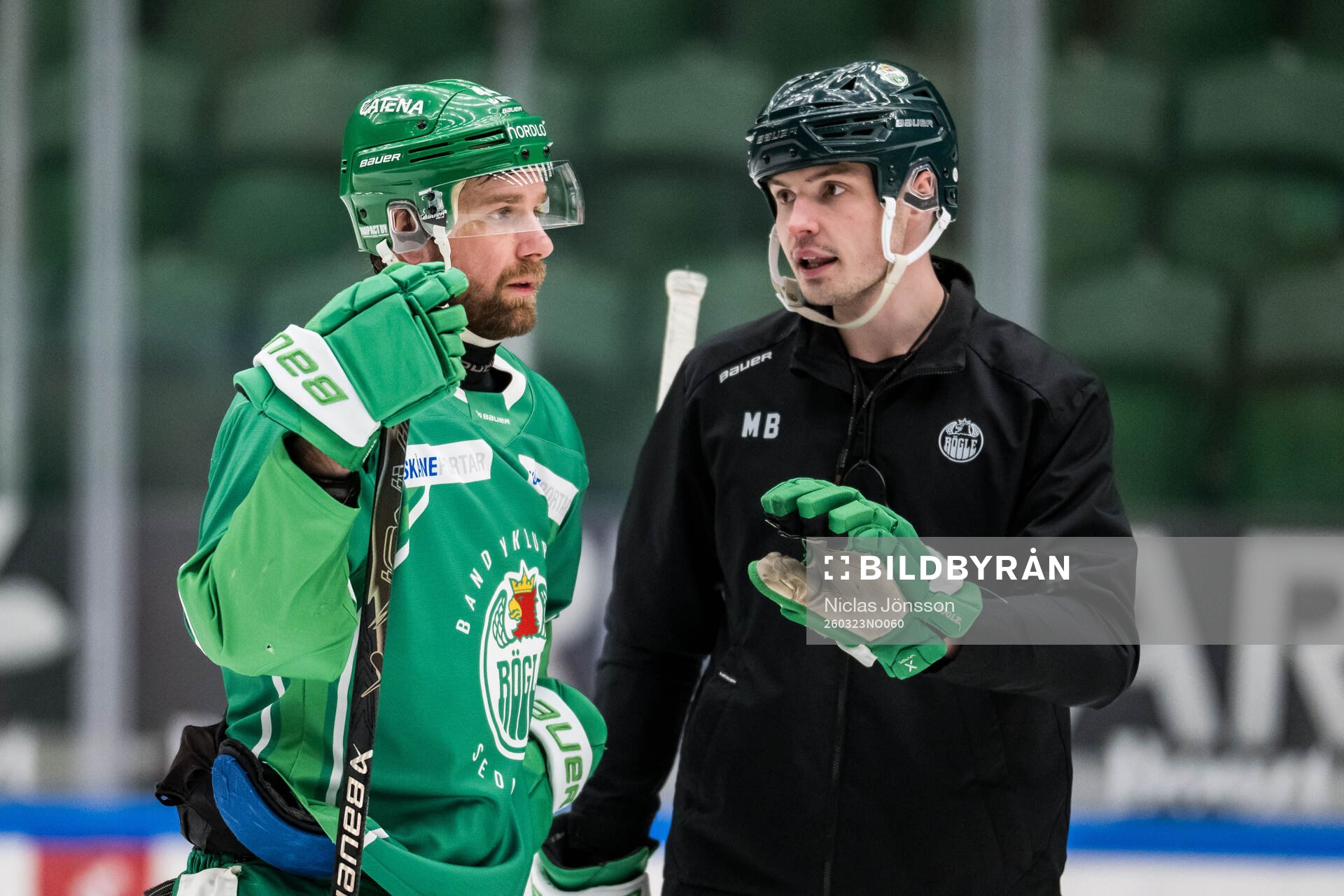 Calvin De Haan och assisterande tränare Max Bohlin