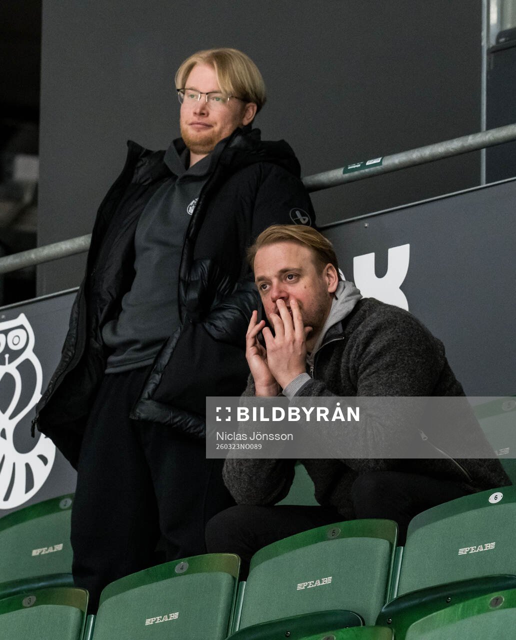 Sportchef Hampus Sjöström och assisterande sportchef