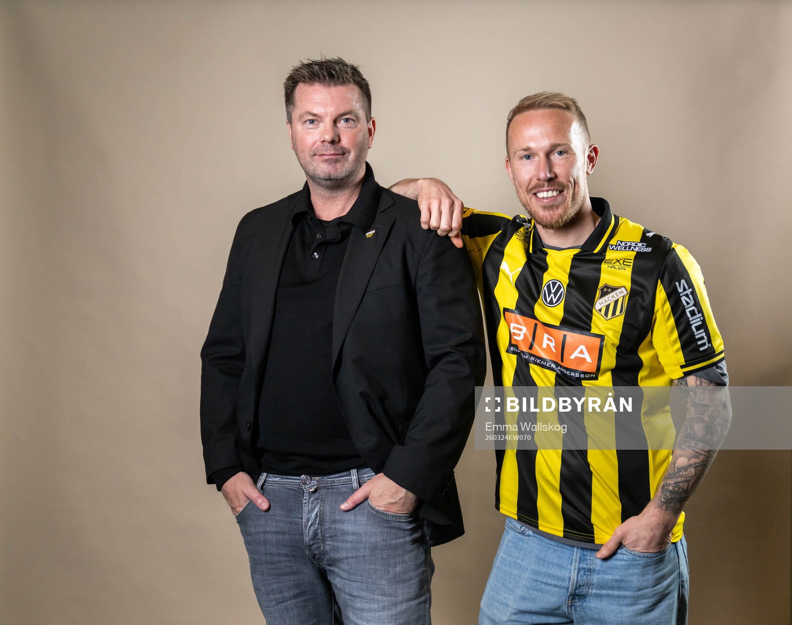 Jens Gustafsson och Mikkel Rygaard, BK Häcken