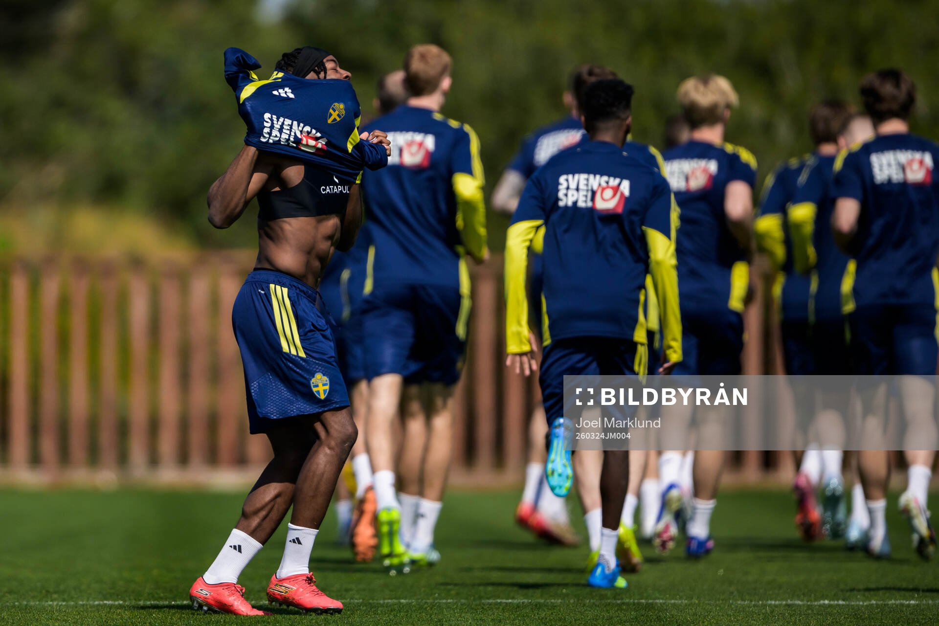 Anthony Elanga of the Swedish national football team