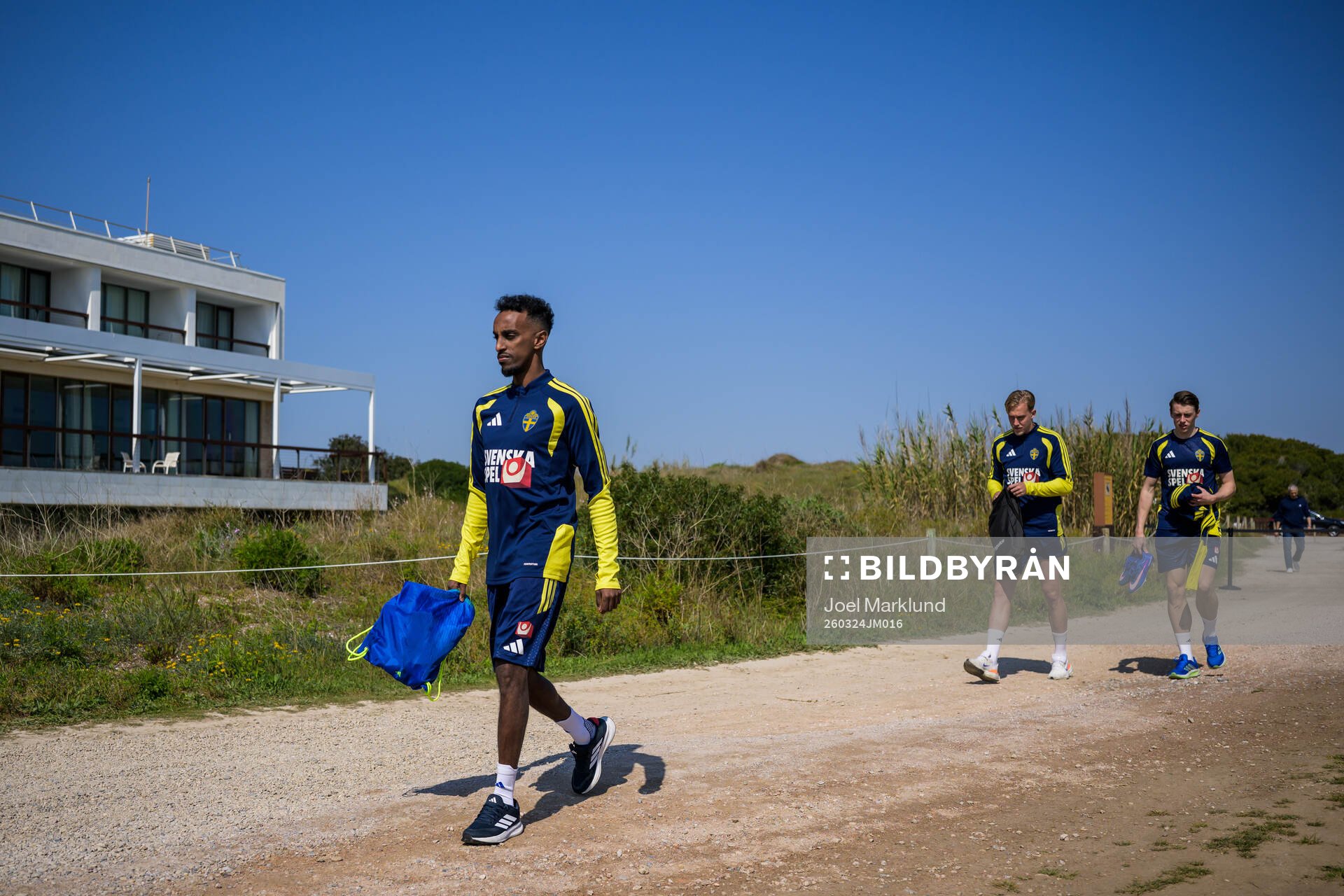 Taha Abdi Ali, Herman Johansson and Elliot Stroud of the