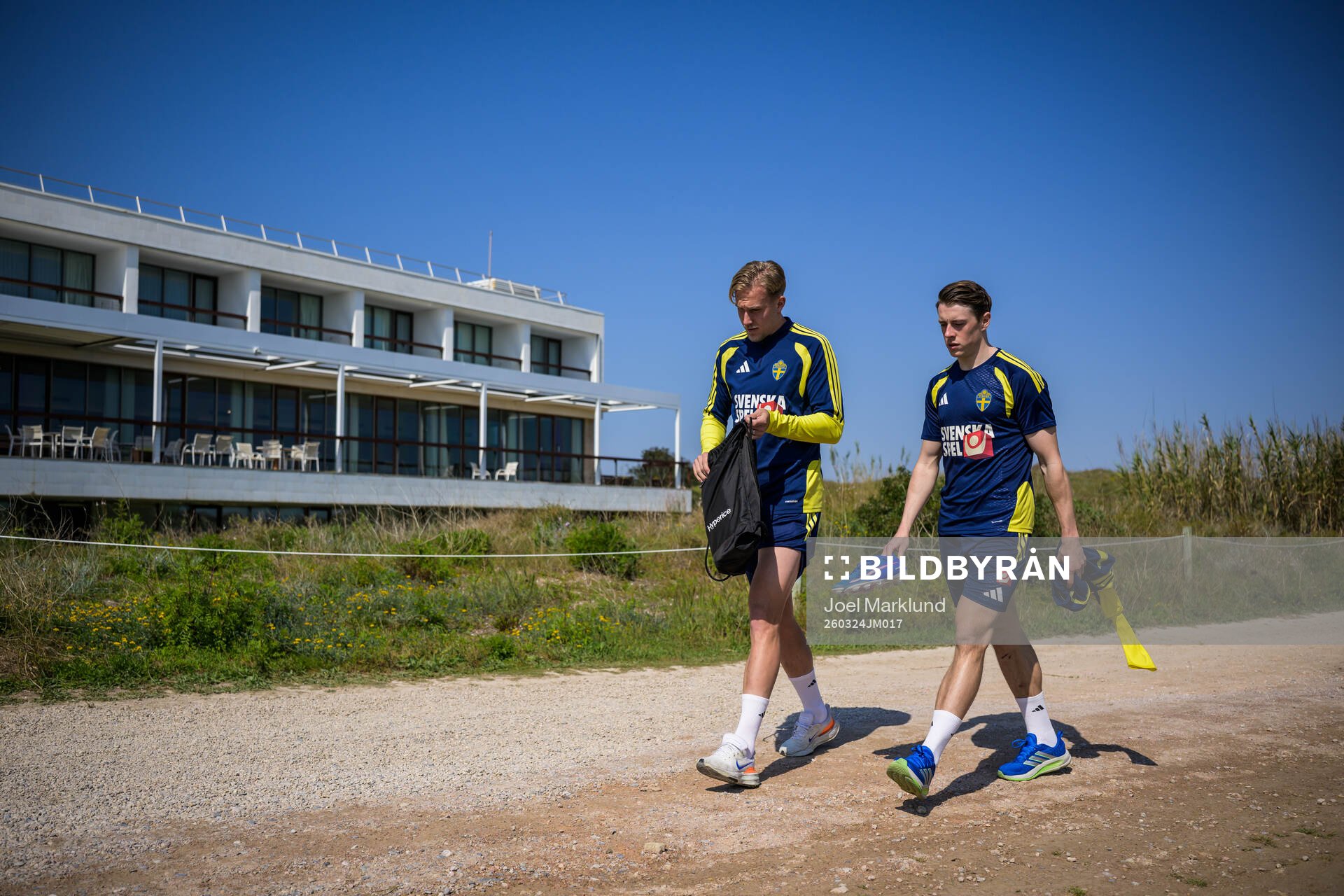 Herman Johansson and Elliot Stroud of the Swedish national