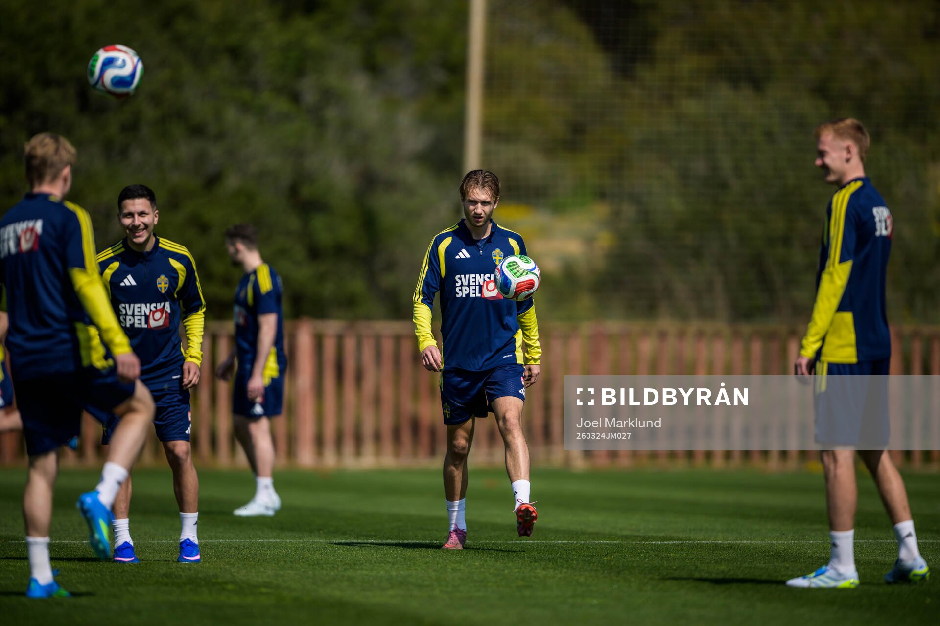 Roony Bardghji and Benjamin Nygren of the Swedish national
