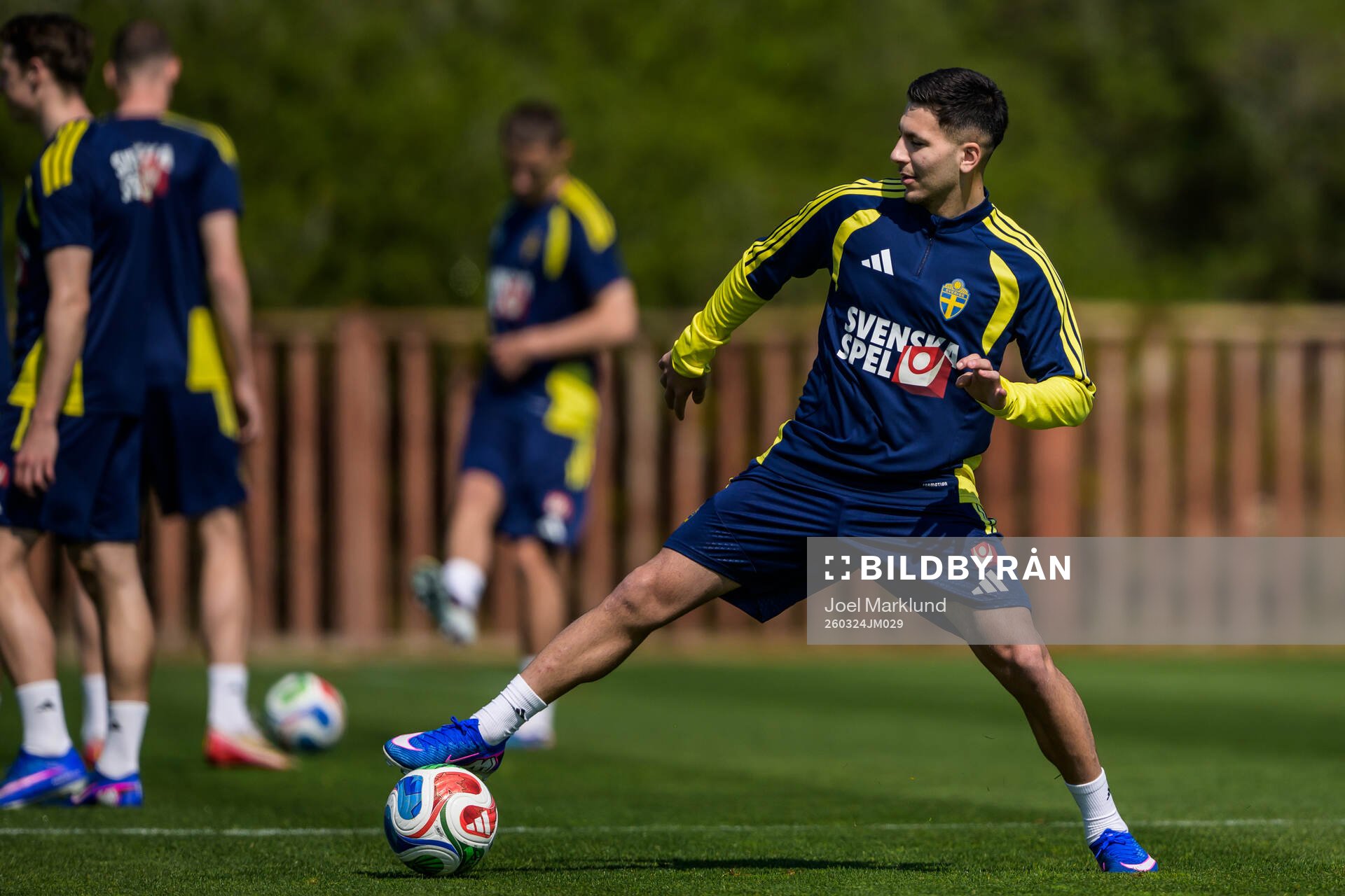 Roony Bardghji of the Swedish national football team