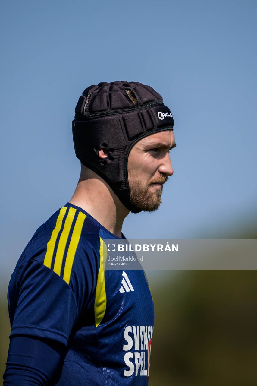 Goalkeeper Noel Törnqvist of the Swedish national football