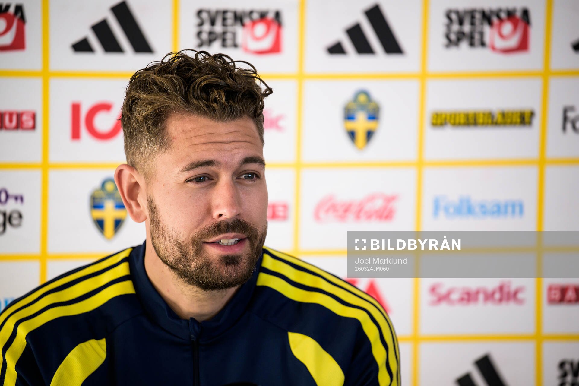 Goalkeeper Kristoffer Nordfeldt of the Swedish national