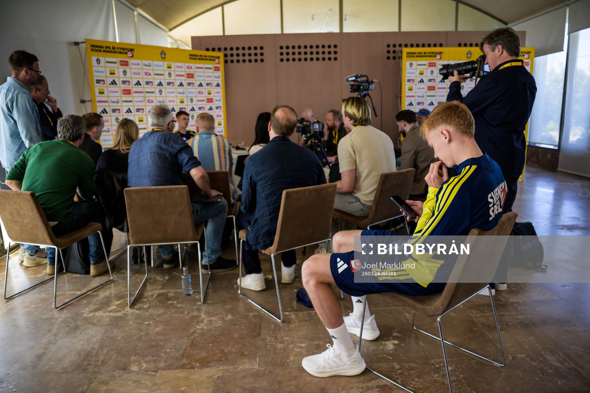 Hugo Larsson of the Swedish national football team when