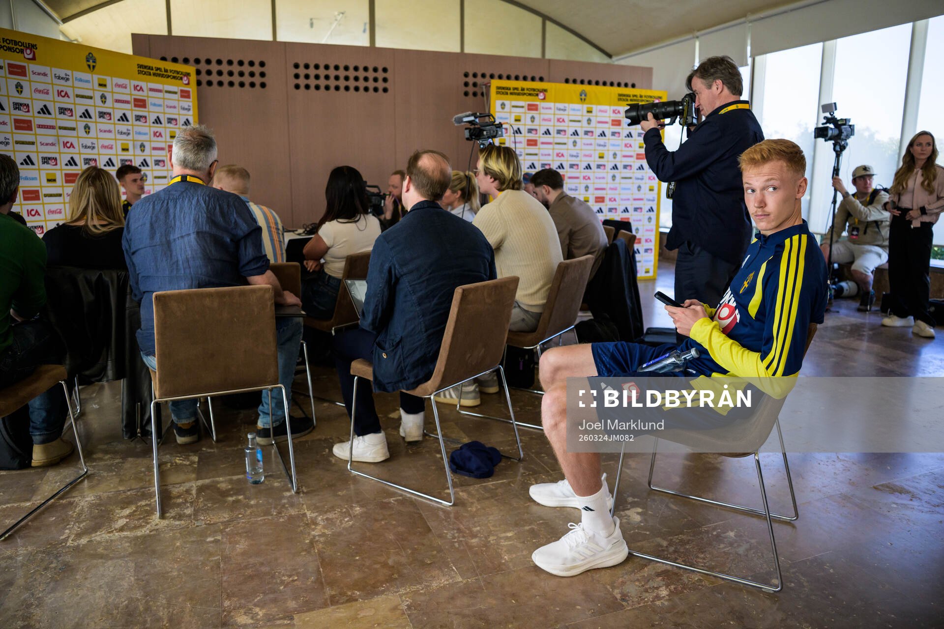 Hugo Larsson of the Swedish national football team when