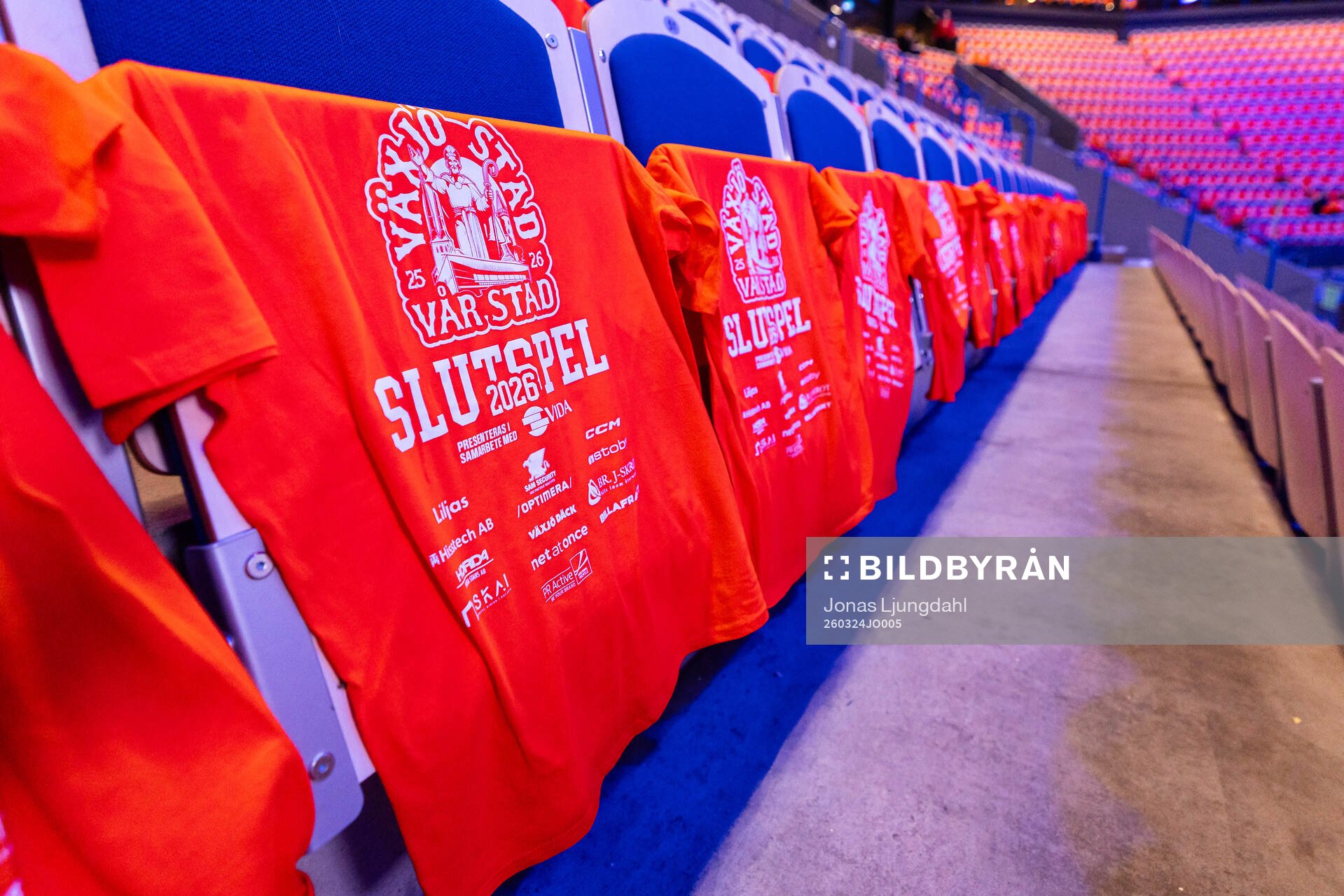 T-shirts på alla sittplatser