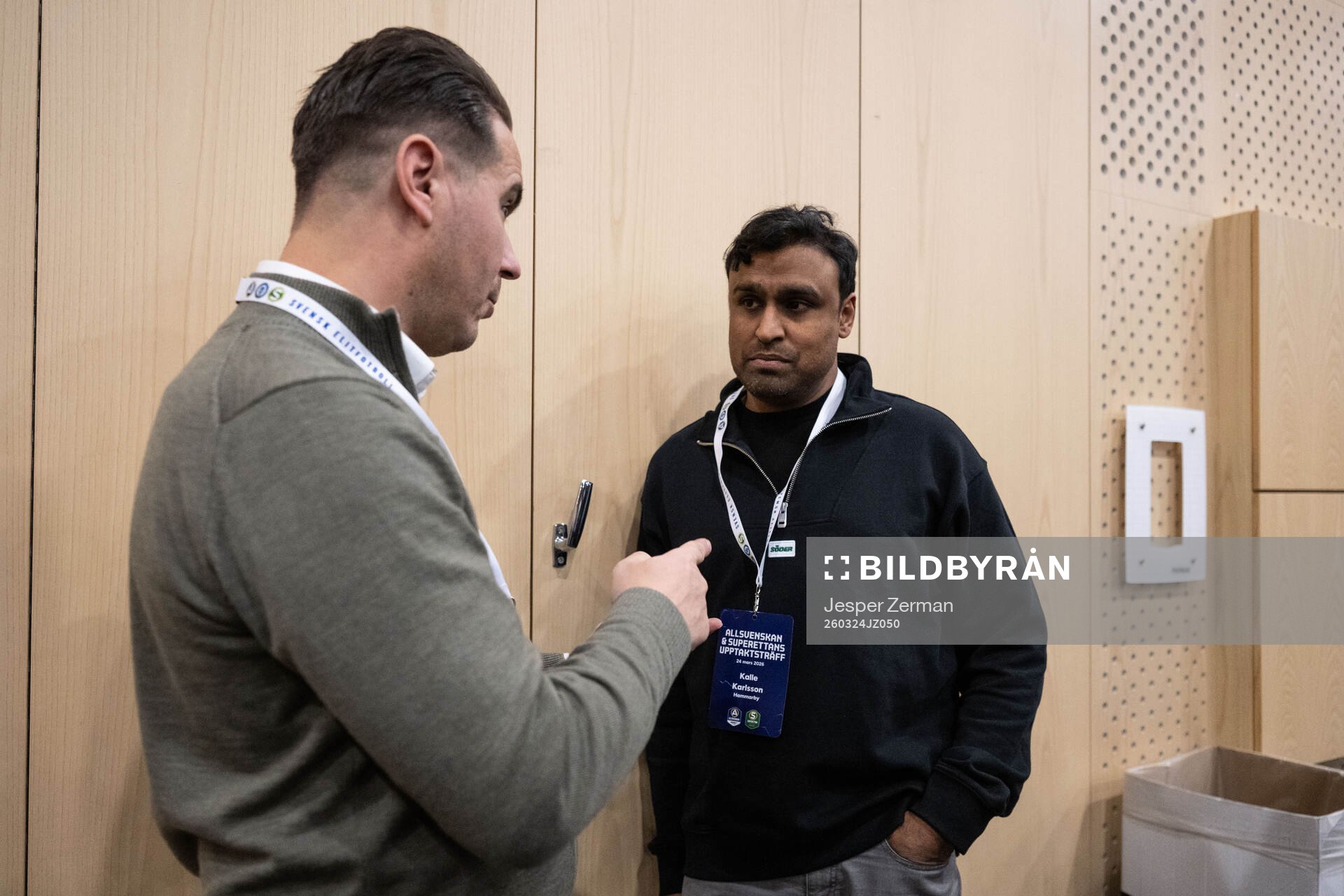 TV4s expert Nordin Gerzic och Kalle Karlsson, Hammarby