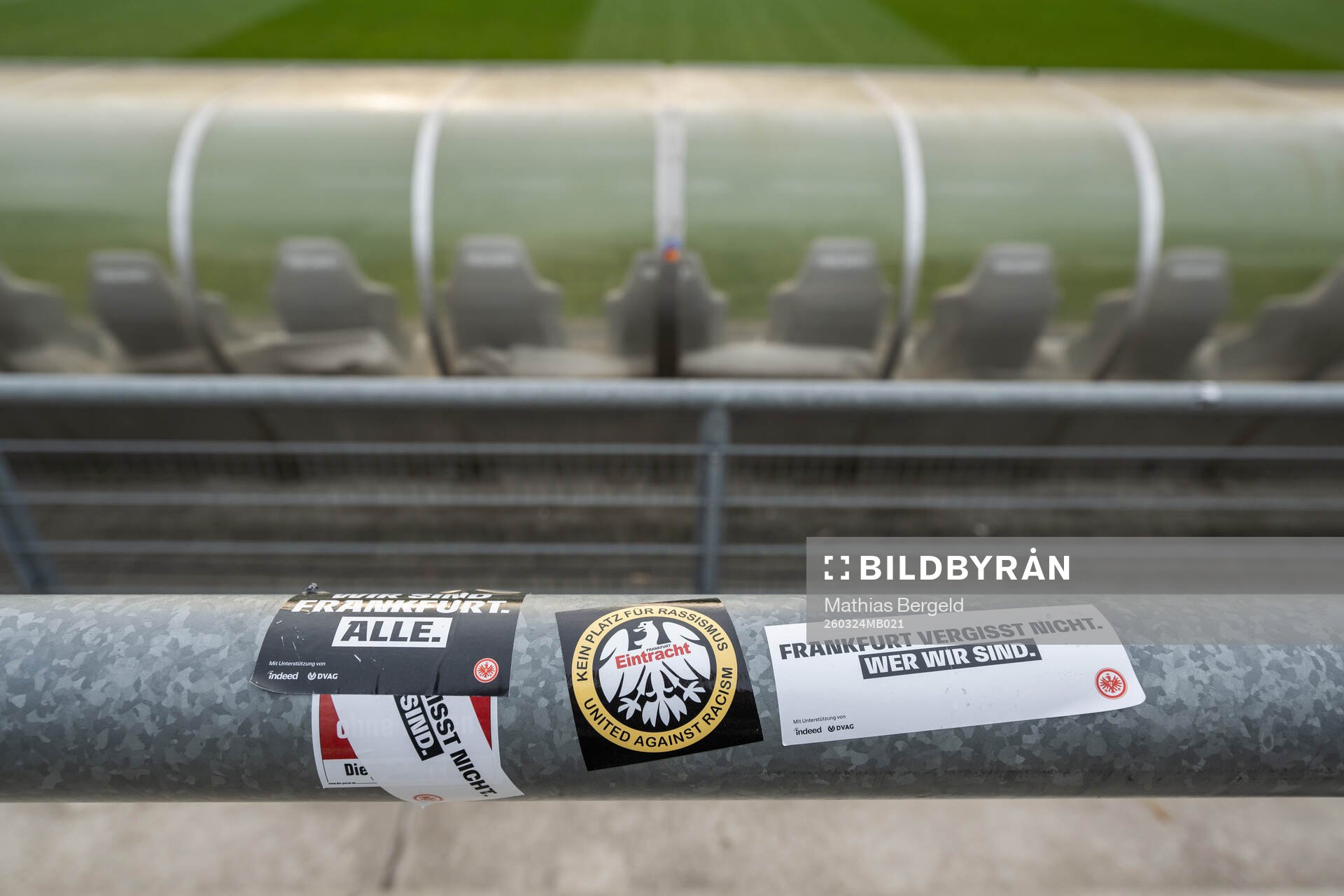 Stickers at Brentanobad Stadium
