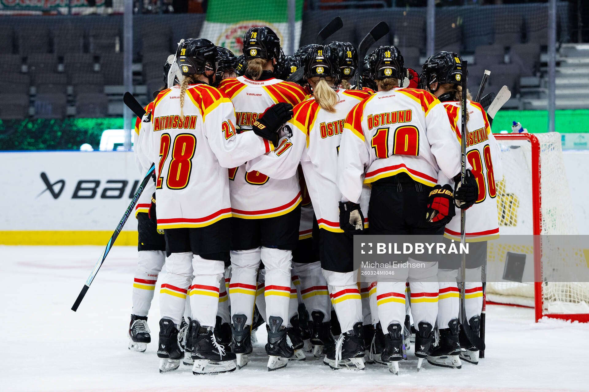Brynäs spelare jublar