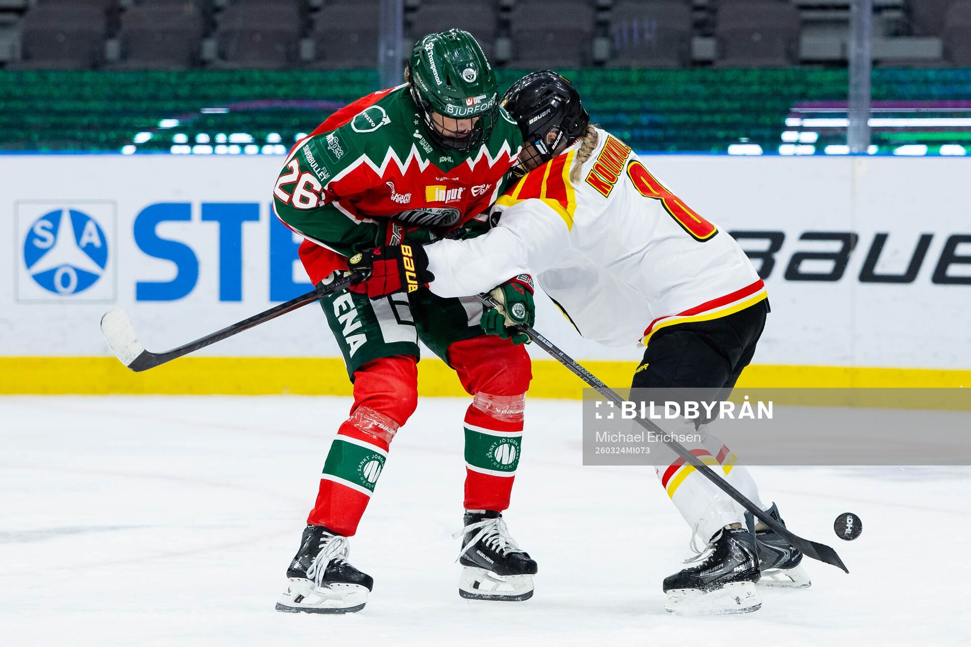 Frölundas Hanna Olsson och Brynäs Oona Koukkula