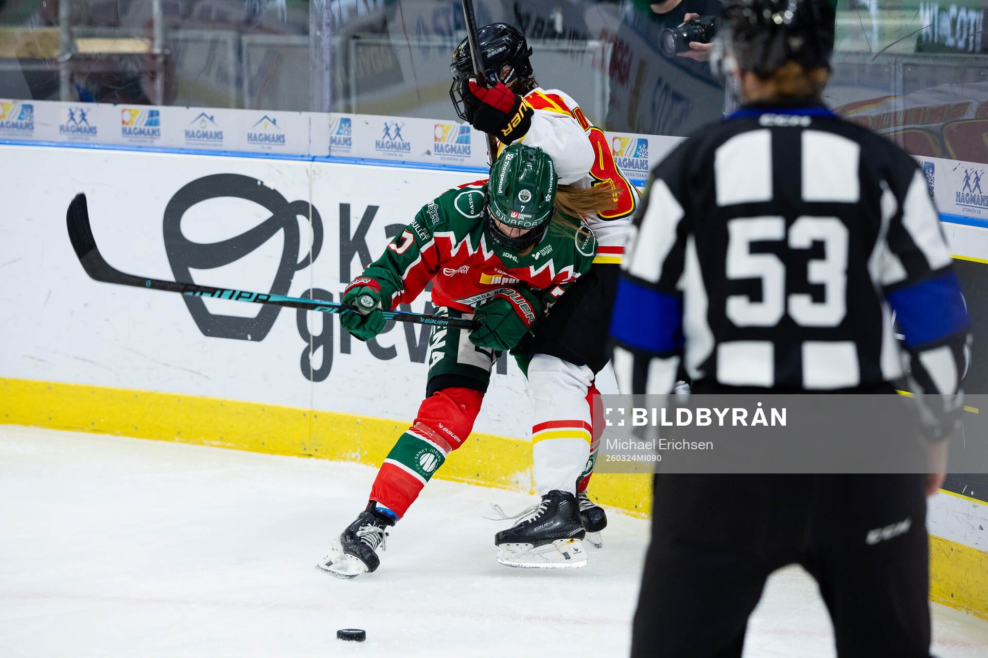 Frölundas Sanni Rantala och Brynäs Tilde Sundnäs